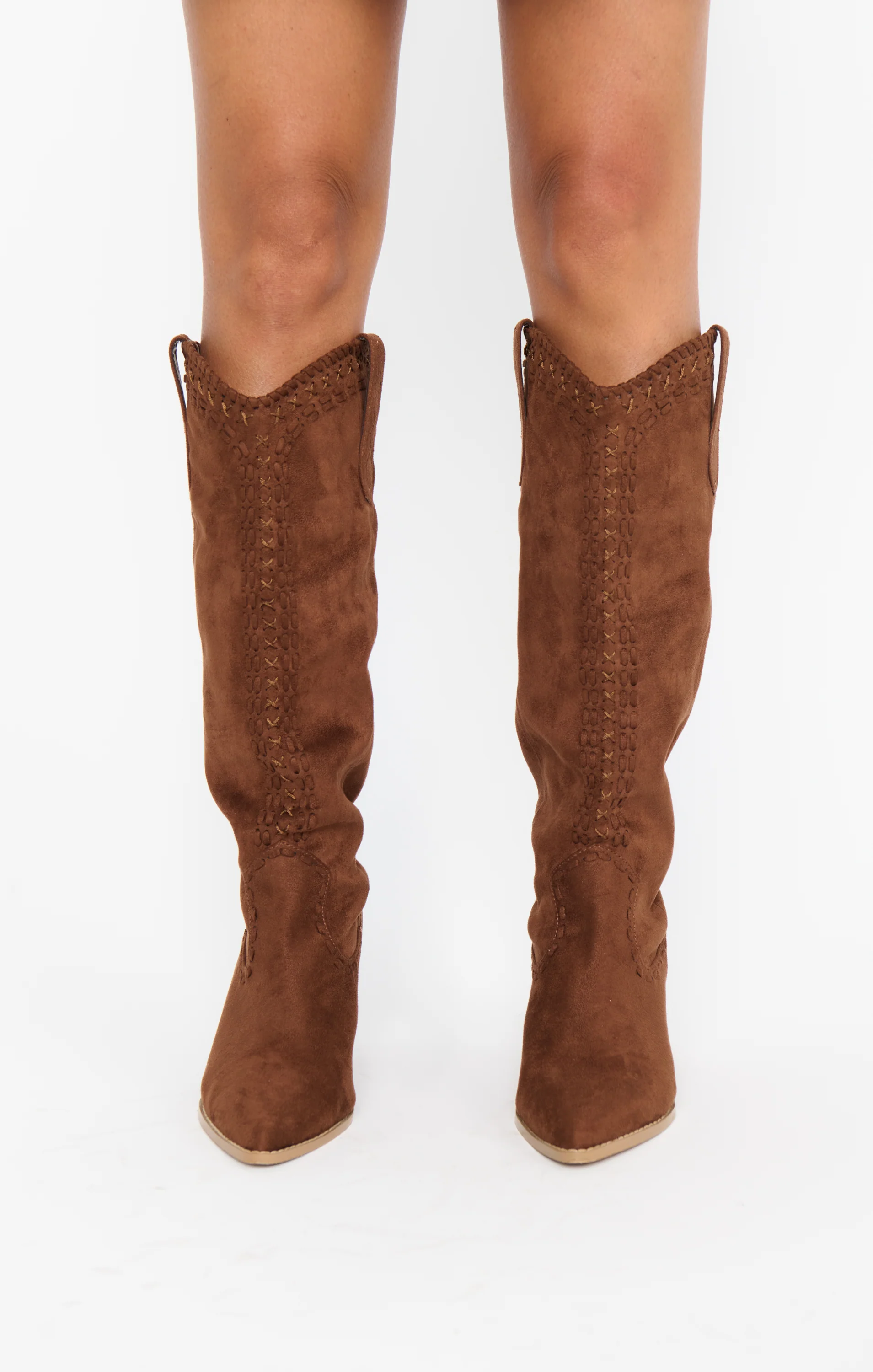Billini Finley Cowboy Boot ~ Mahogany Suede - Image 2