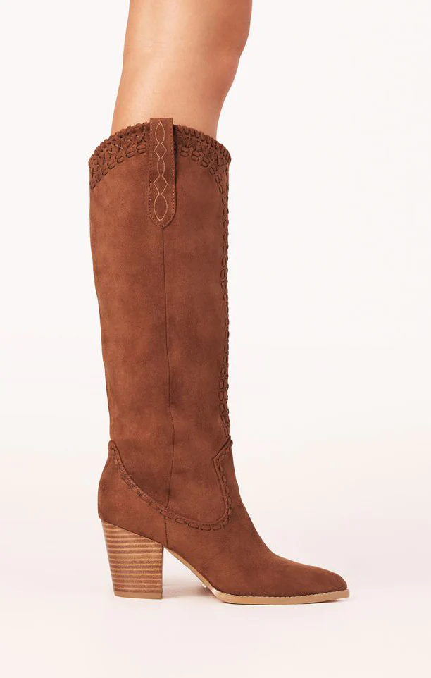 Billini Finley Cowboy Boot ~ Mahogany Suede - Image 3