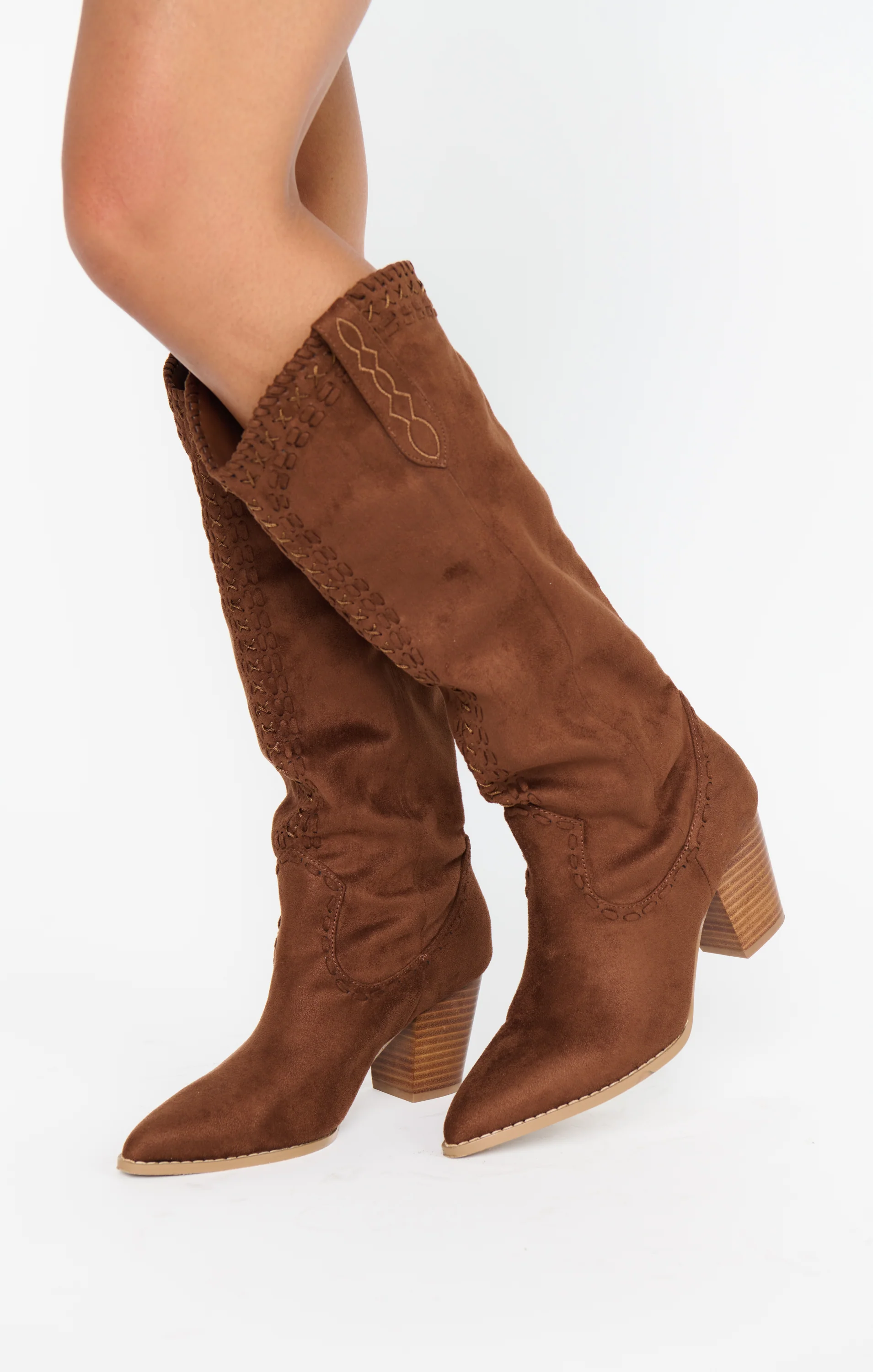 Billini Finley Cowboy Boot ~ Mahogany Suede - Image 4