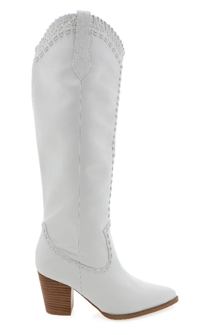 Billini Finley Cowboy Boot ~ White - Image 3