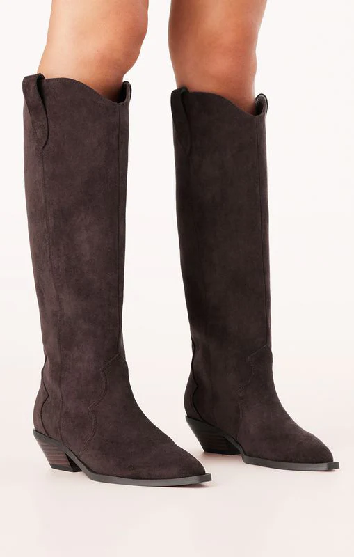 Billini Helix Boot ~ Dark Cacao Suede - Image 5