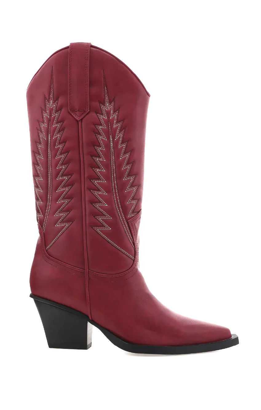Billini Marmalade Western Boot ~ Garnet - Image 5