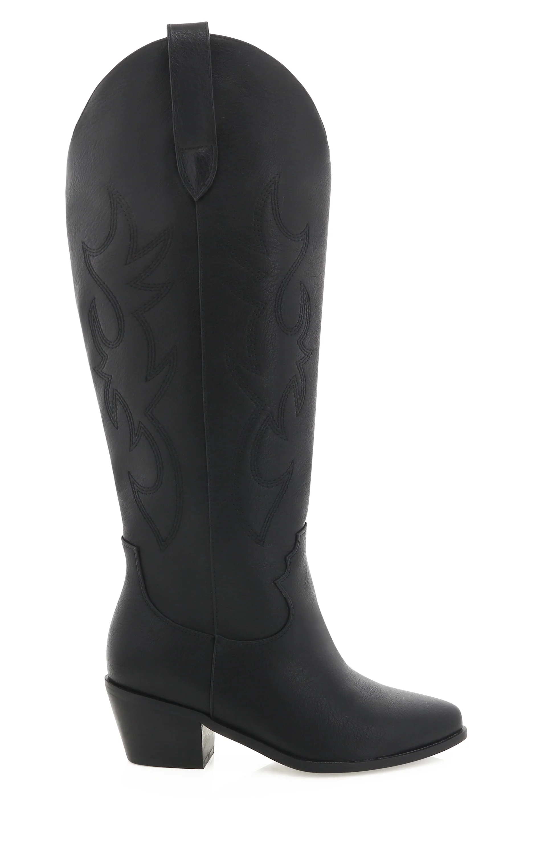 Billini Urson Extra Wide Calf Cowboy Boot ~ Black - Image 6