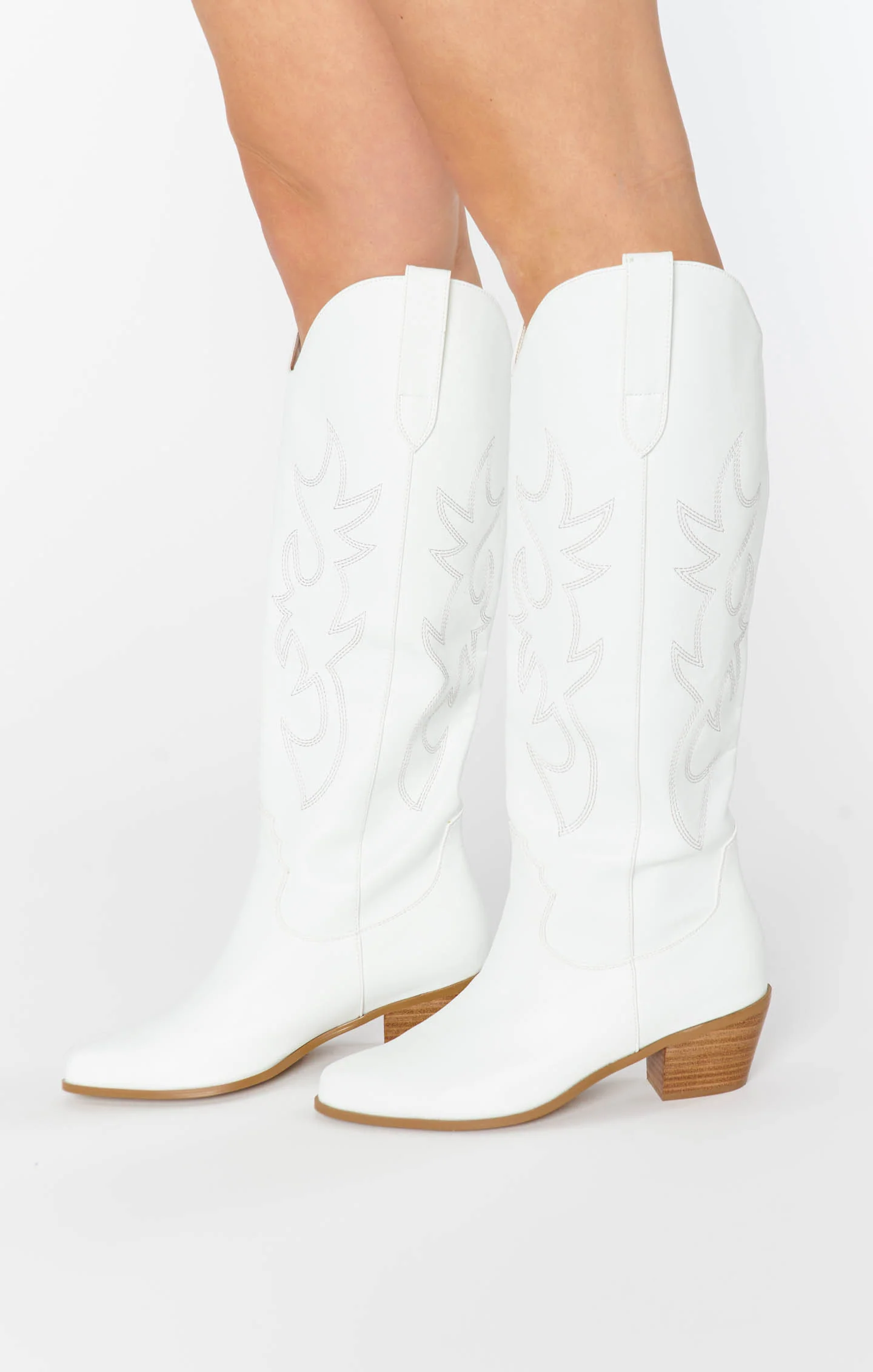 Billini Urson Wide Calf Boot ~ White - Image 5