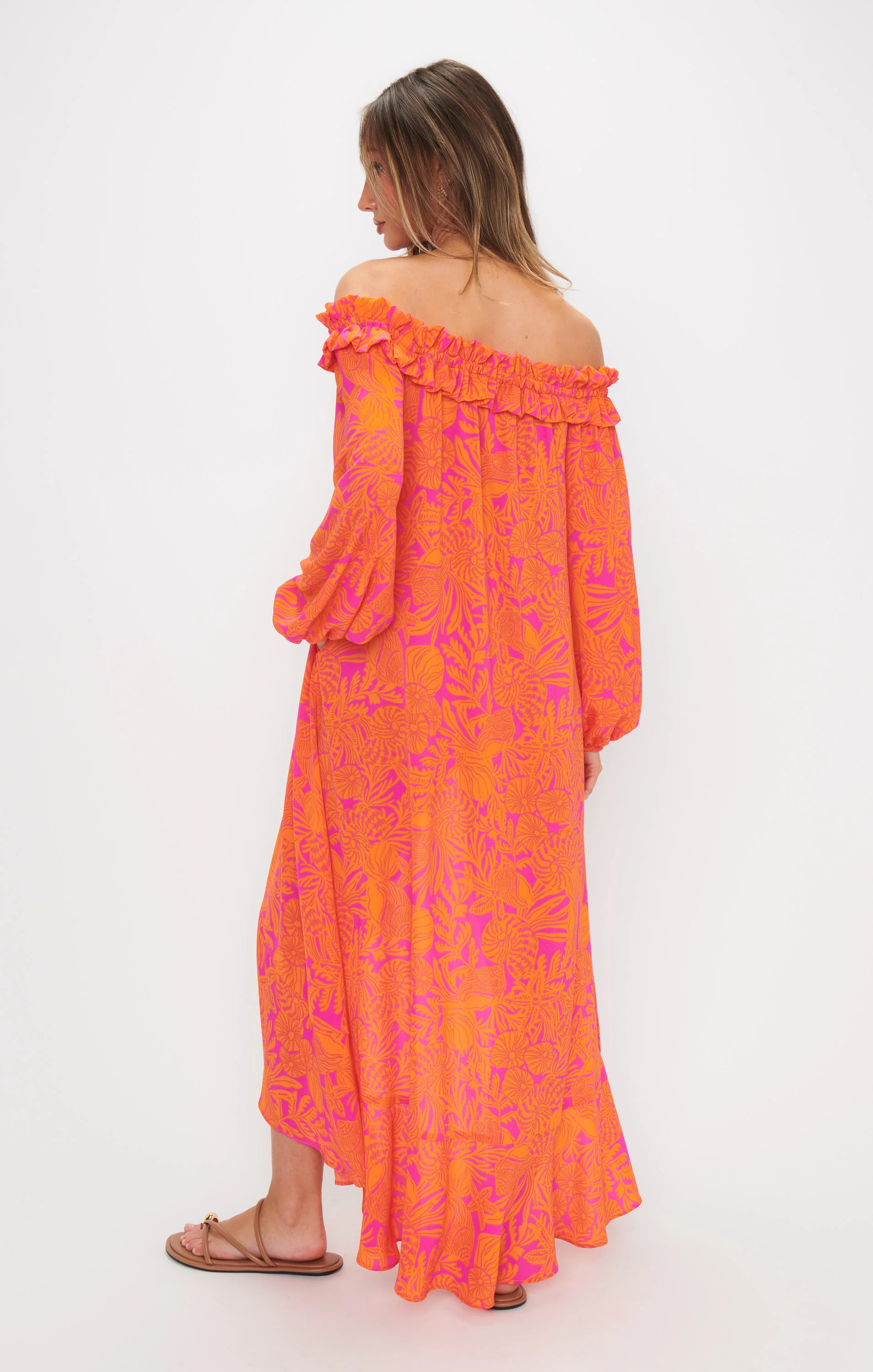 Bobbi Maxi Dress ~ Fuchsia Shells Pebble - Image 4