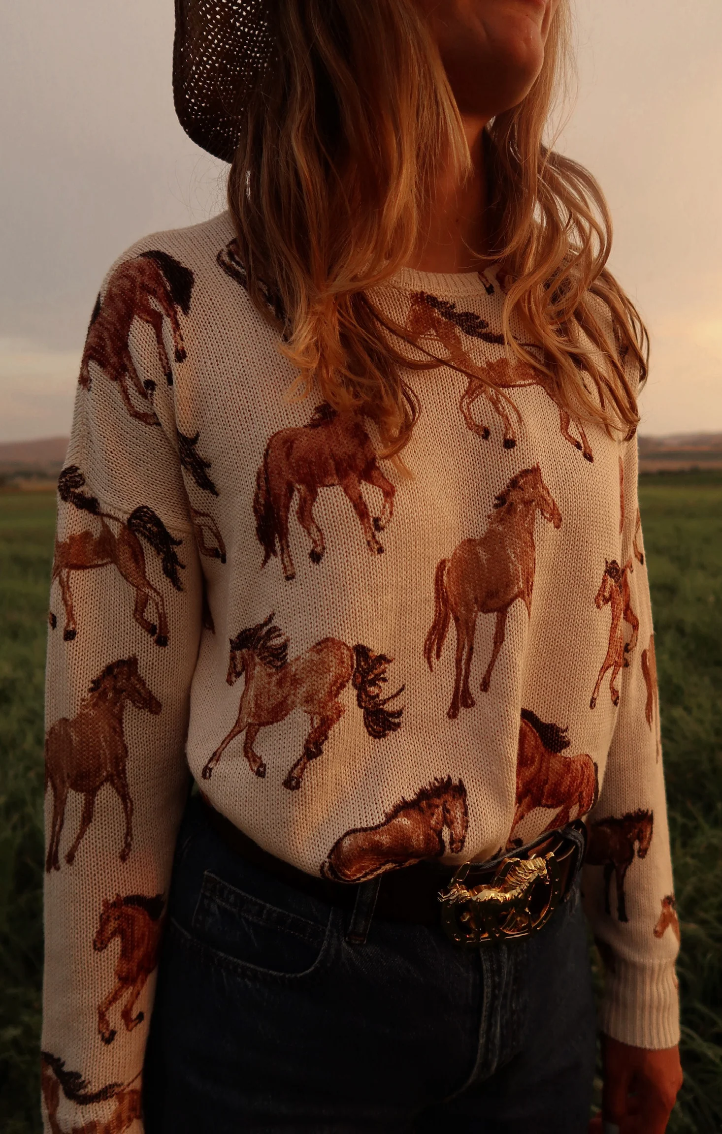 Bonfire Sweater ~ Wild Horses Knit - Image 4