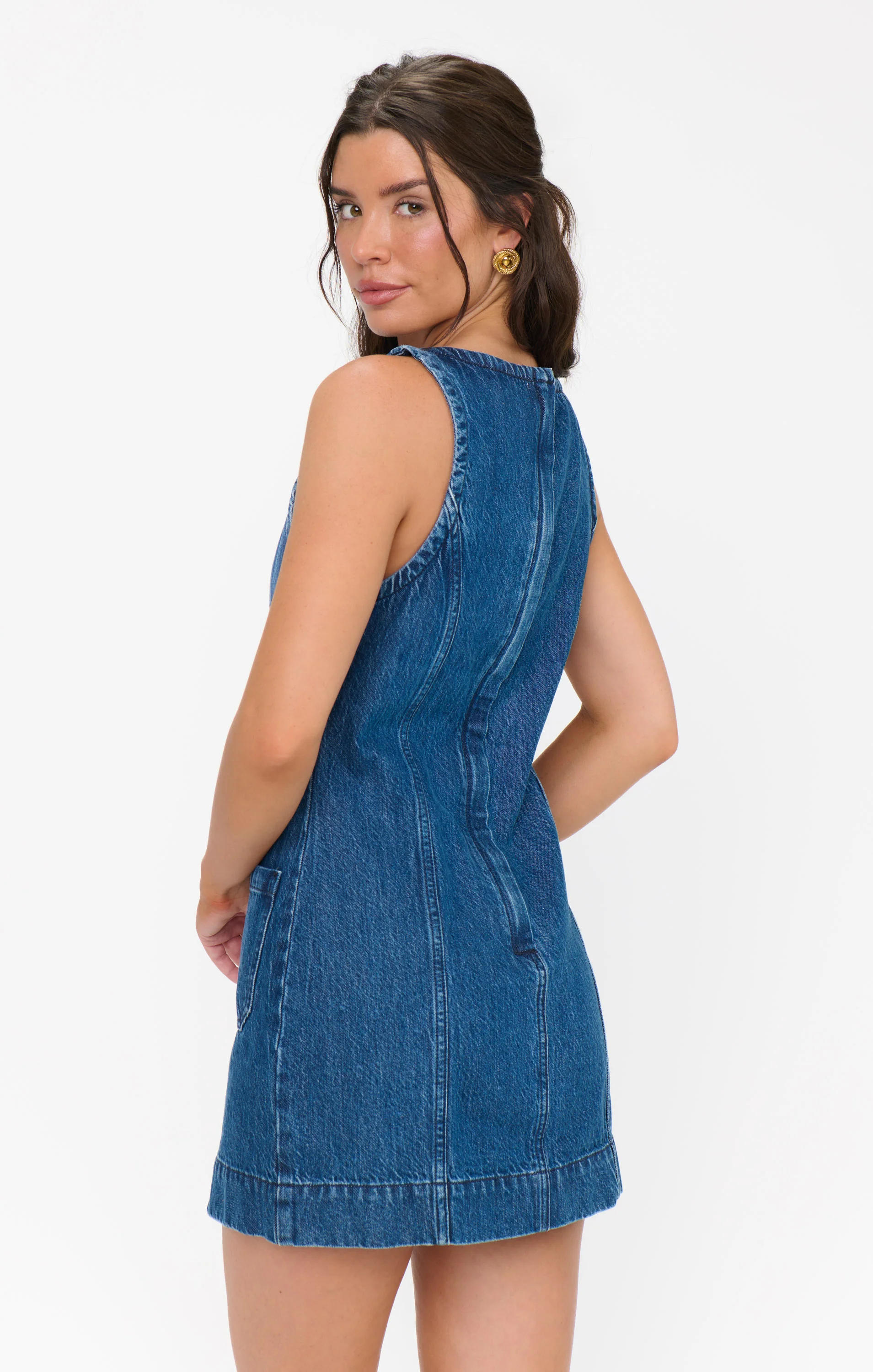 Boulevard Mini Dress ~ Reservoir Blue - Image 4