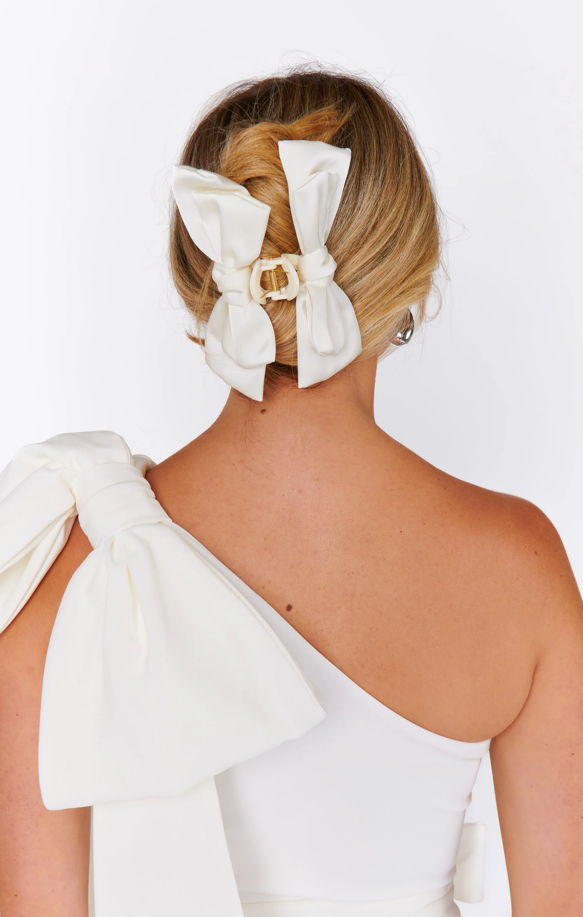 Bow Claw Clip ~ Ivory - Image 2