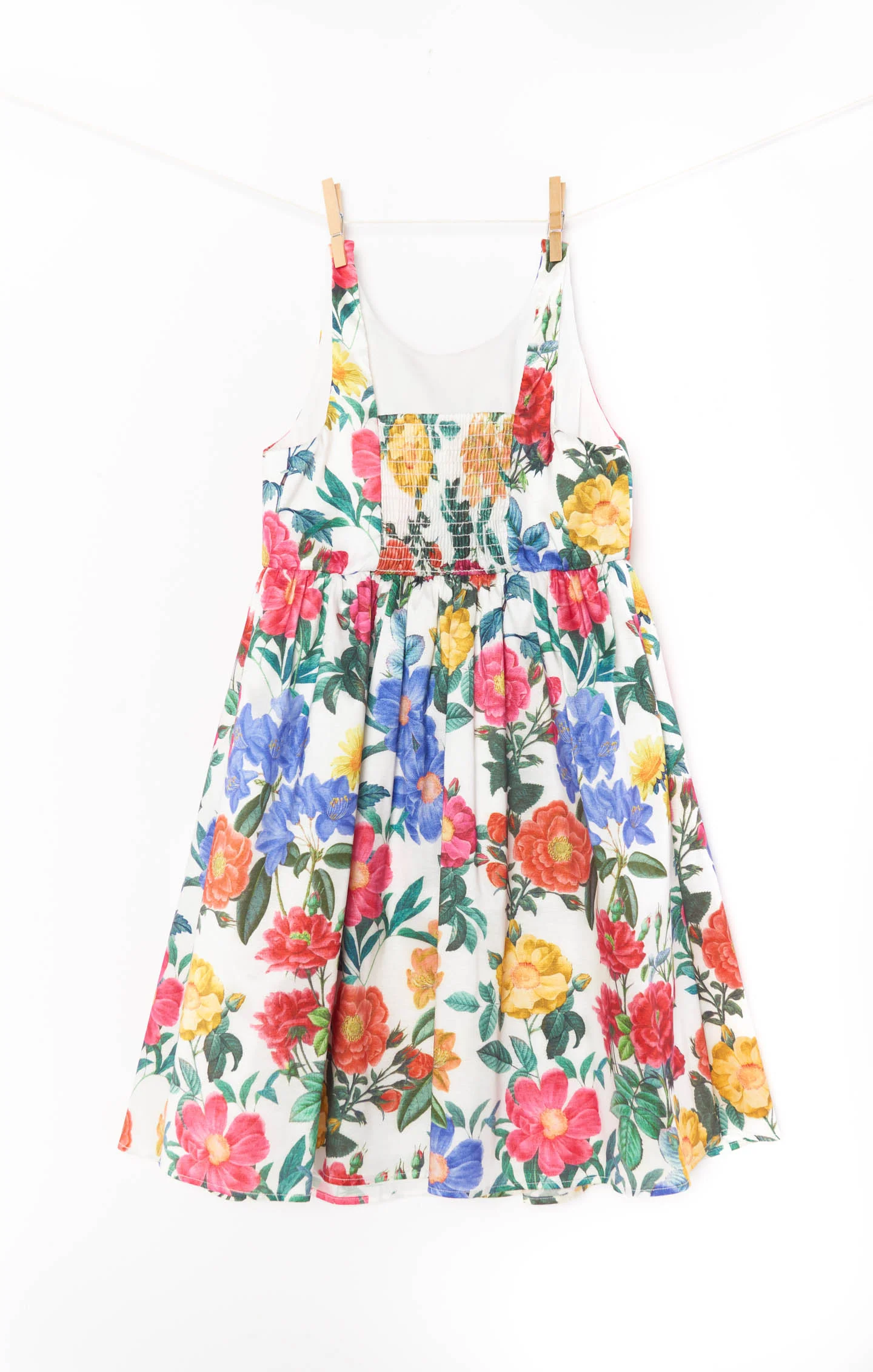 Bow Mini Dress ~ Charm Peony White Taffeta - Image 3