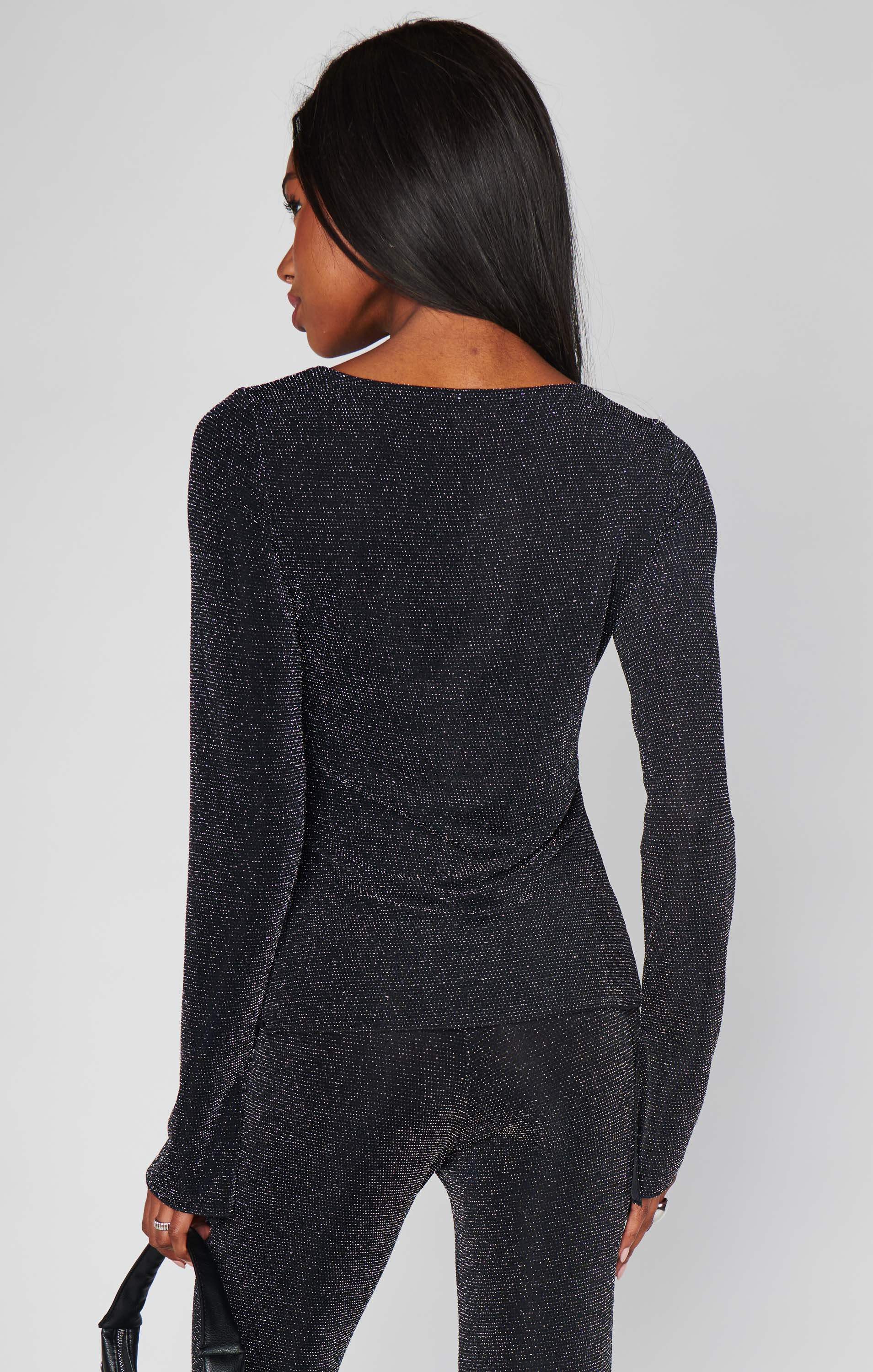 Bowie Top ~ Black Dancing Queen Shine - Image 4