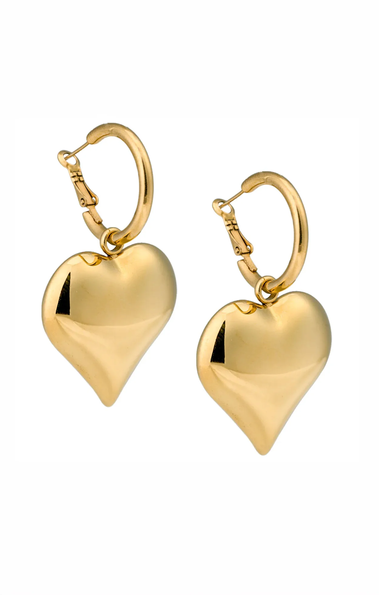 Bracha Big Love Earrings ~ Gold - Image 2