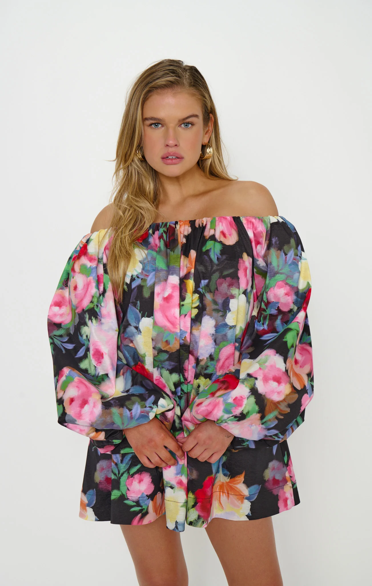 Brenna Mini Dress ~ Moonlit Garden Gala Taffeta - Image 2