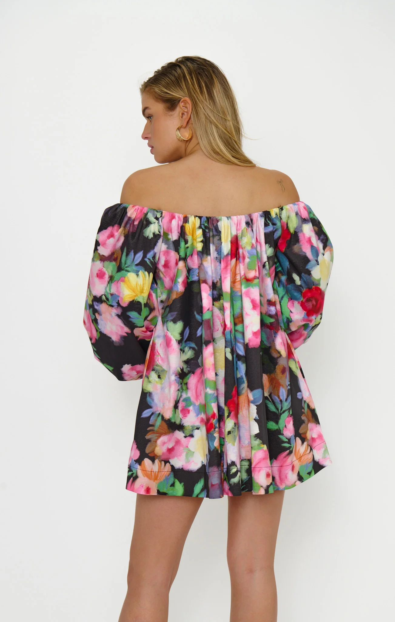 Brenna Mini Dress ~ Moonlit Garden Gala Taffeta - Image 4