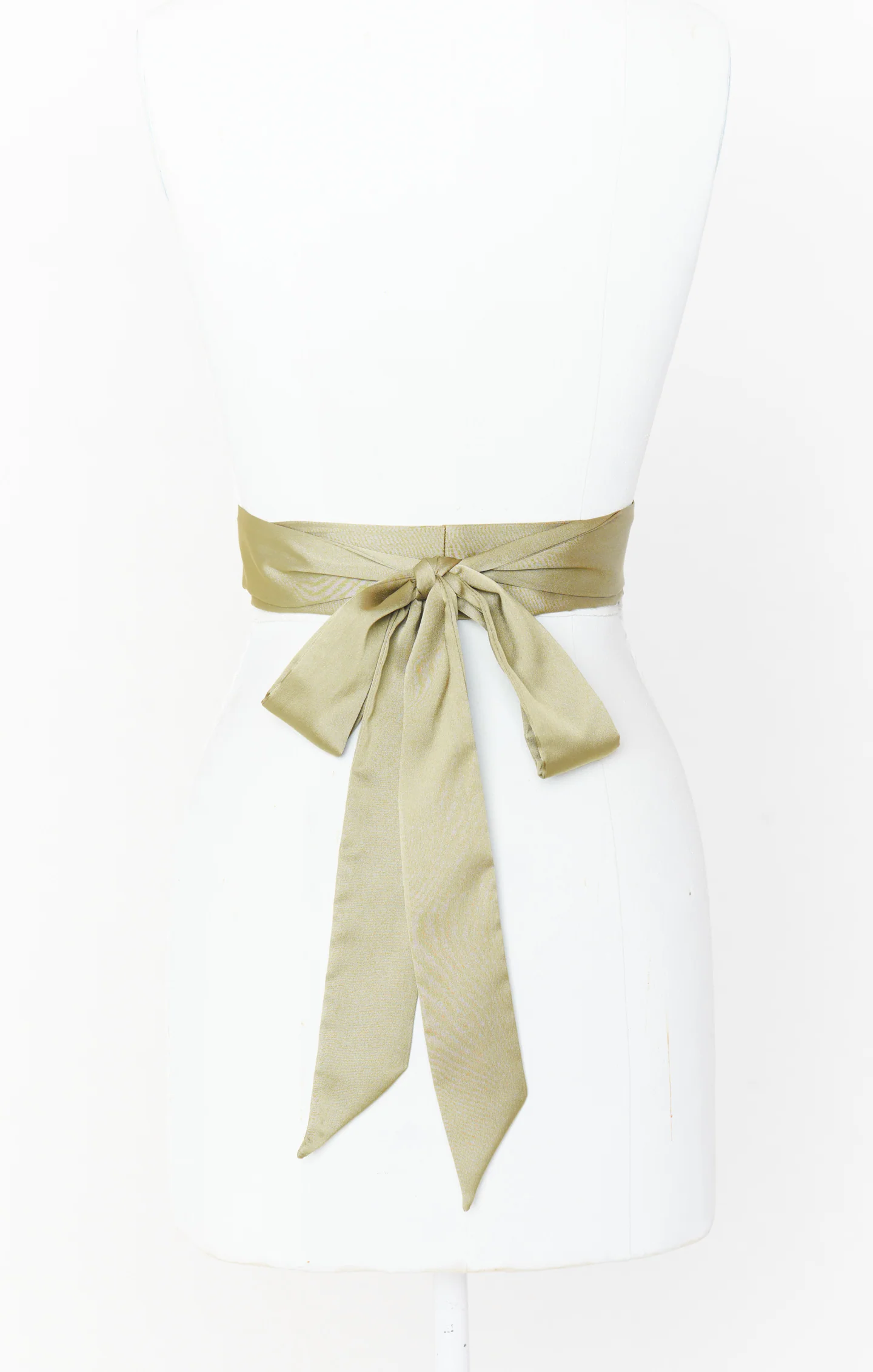 Bridesmaid Sash ~ Moss Green Luxe Satin - Image 2