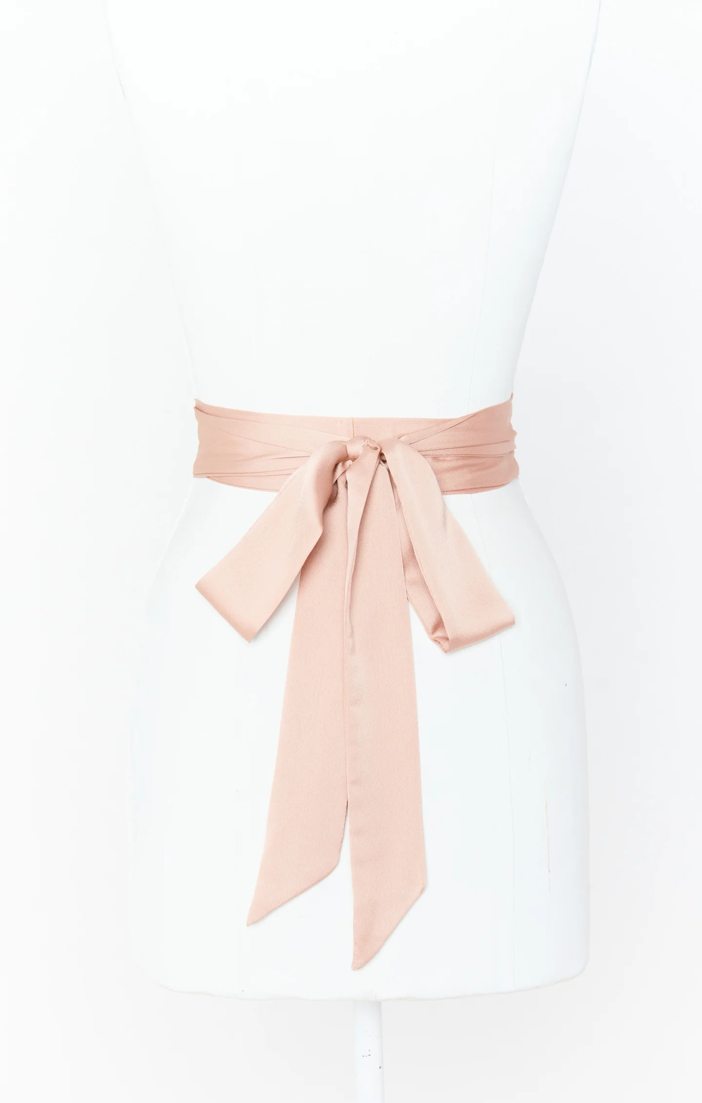 Bridesmaid Sash ~ Rose Gold Luxe Satin - Image 4