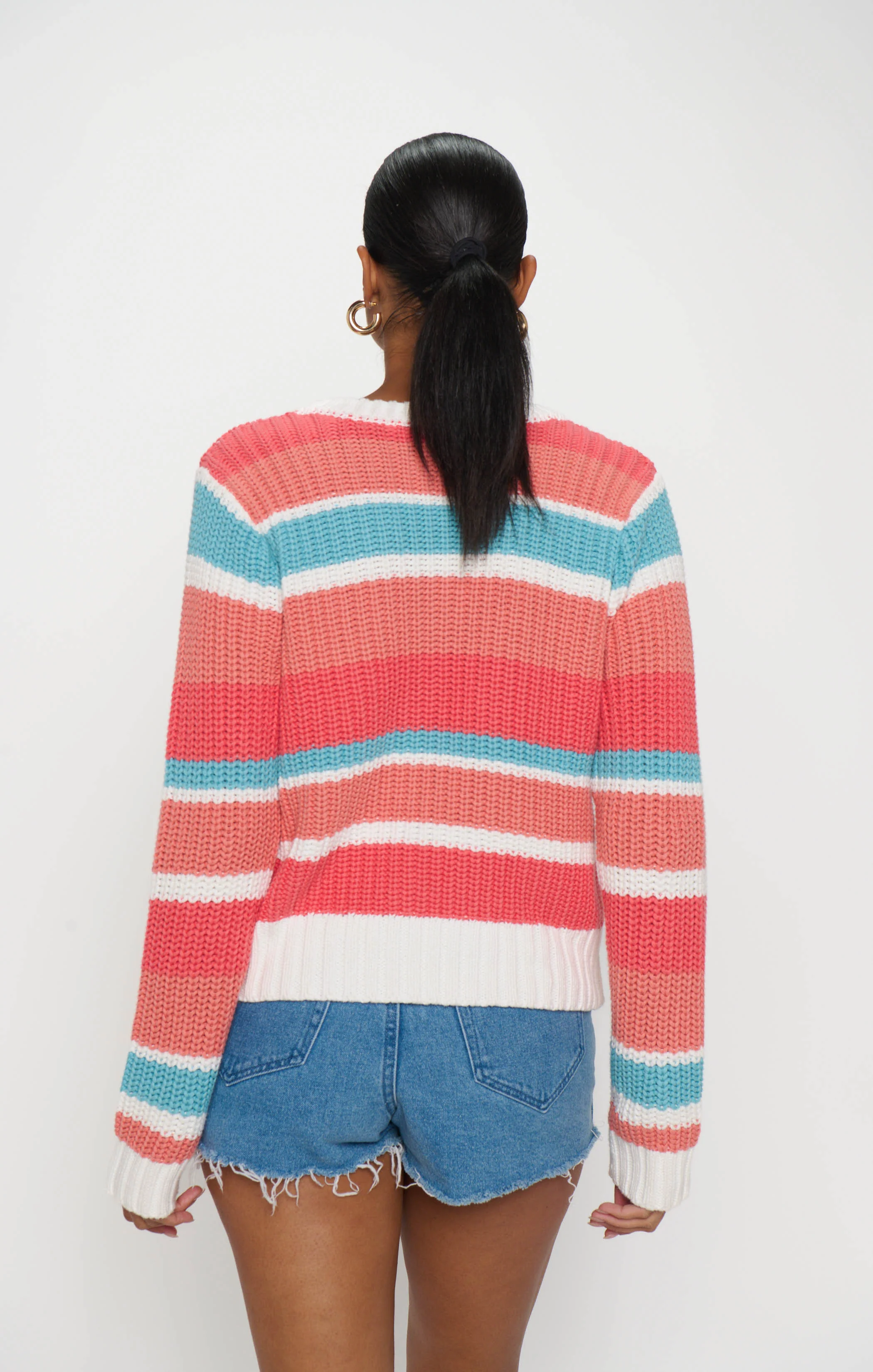 Camden Cardigan ~ Cabana Stripe Knit - Image 4