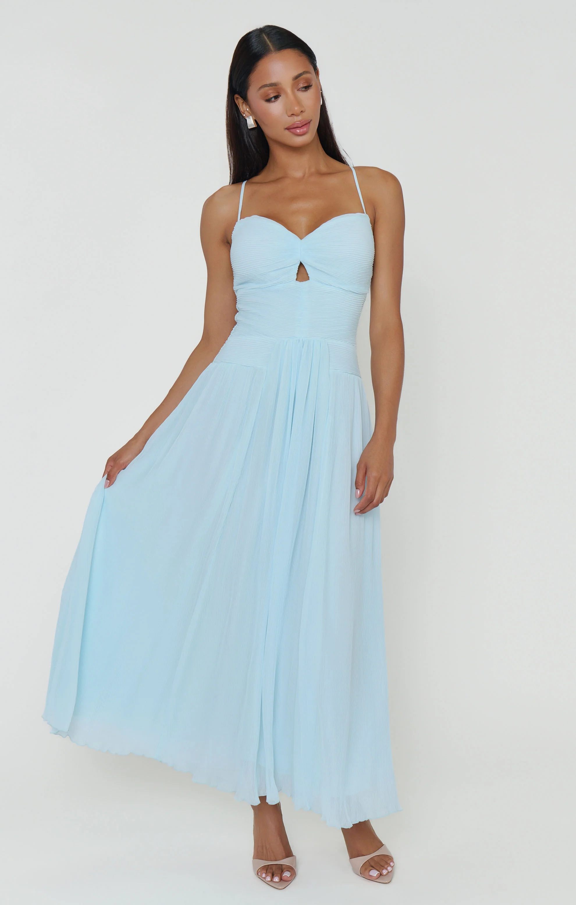 Camille Midi Dress ~ Ice Blue - Image 6