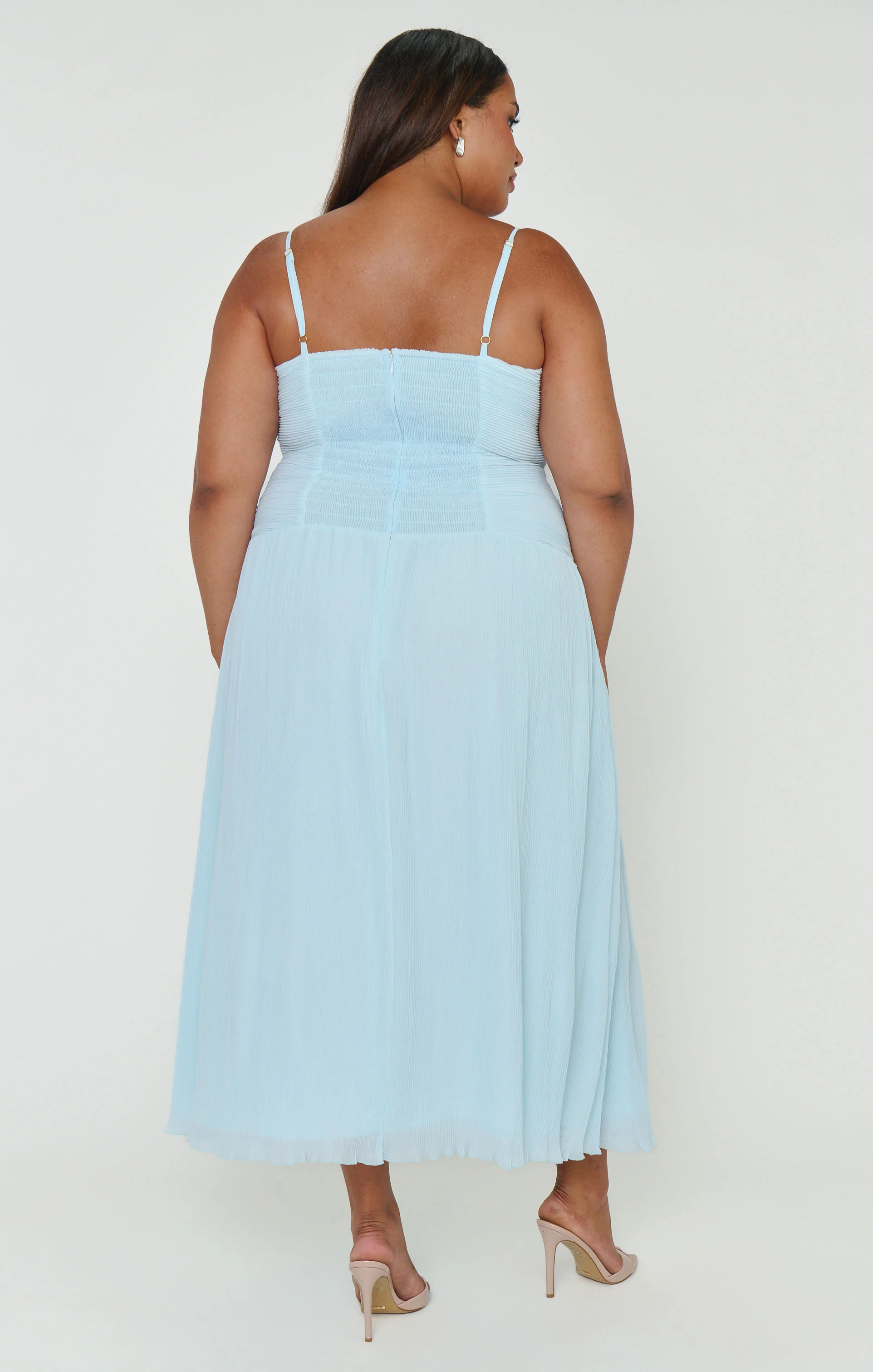 Camille Midi Dress ~ Ice Blue - Image 9