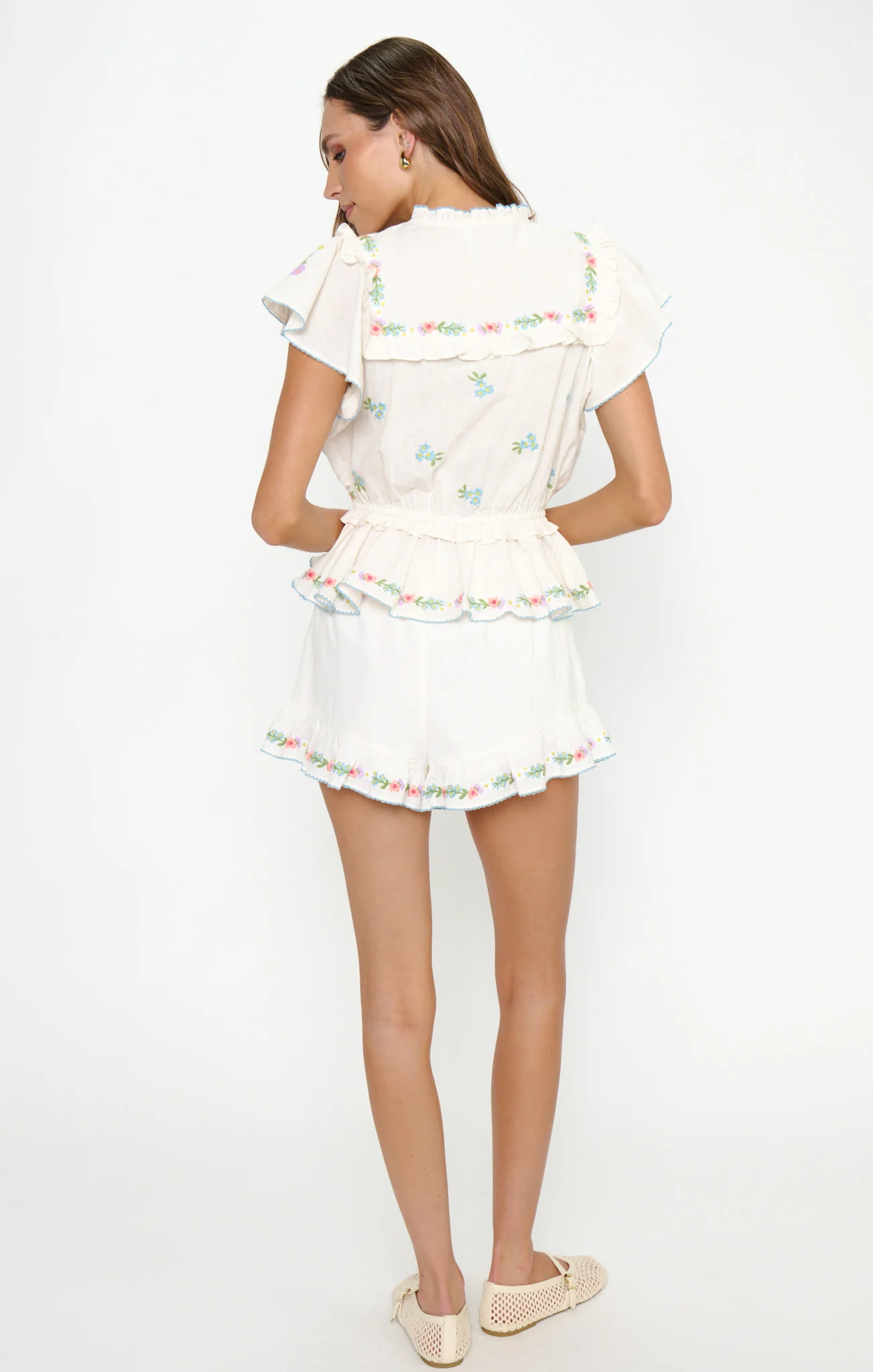 Cannes Shorts ~ Wild Meadow Embroidery - Image 4