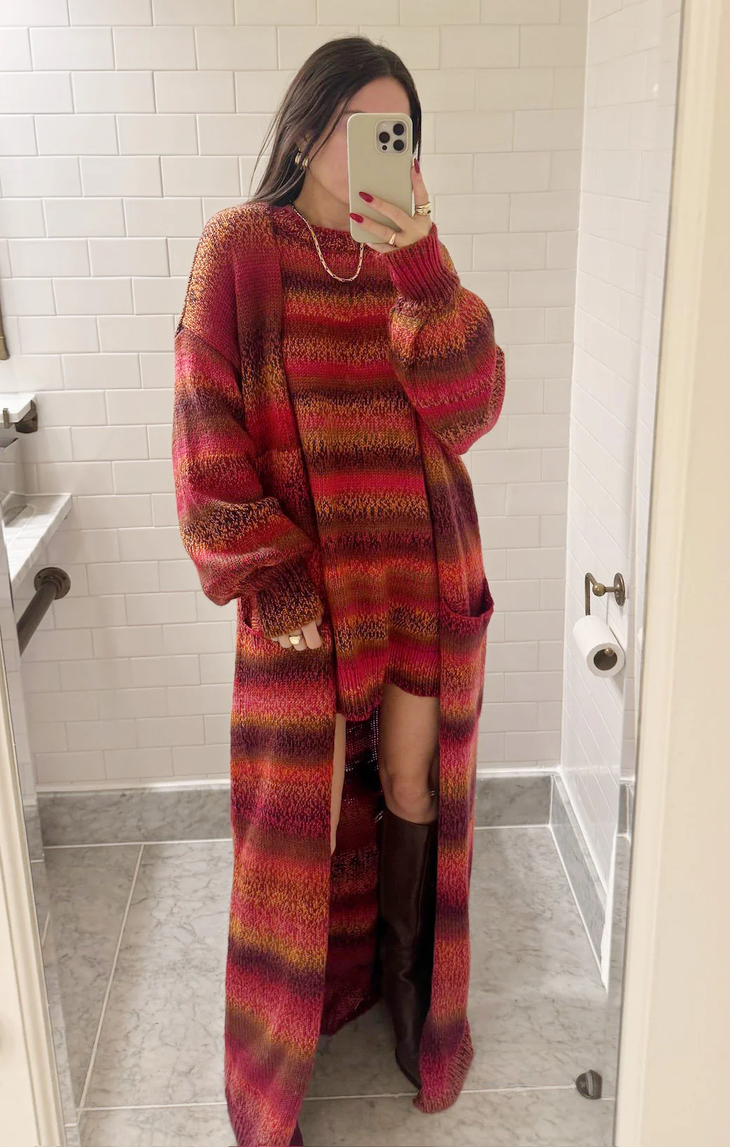 Canyon Tunic Sweater ~ Mood Ring Knit - Image 3