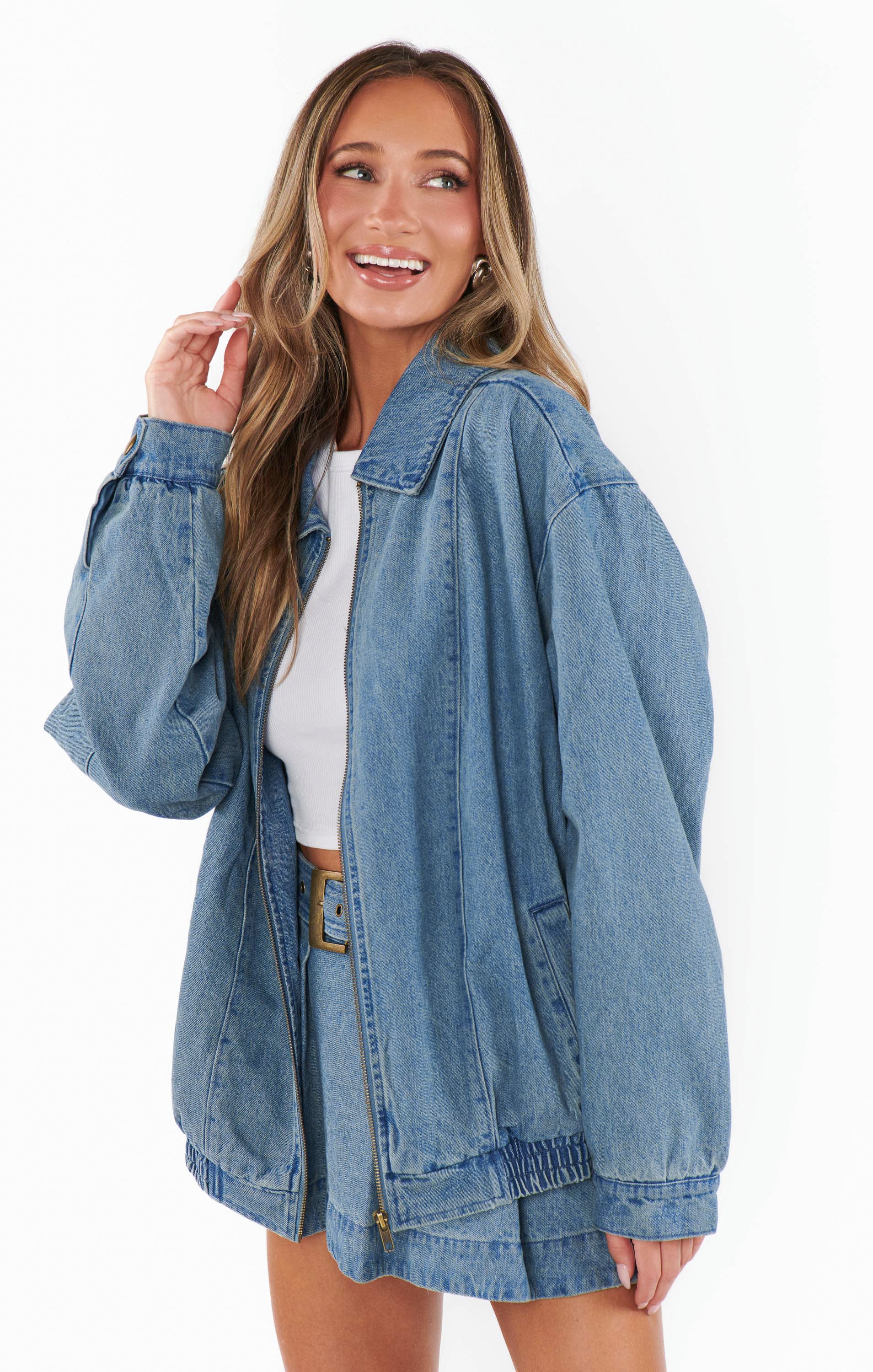 Carter Bomber Jacket ~ Ozone Indigo - Image 5