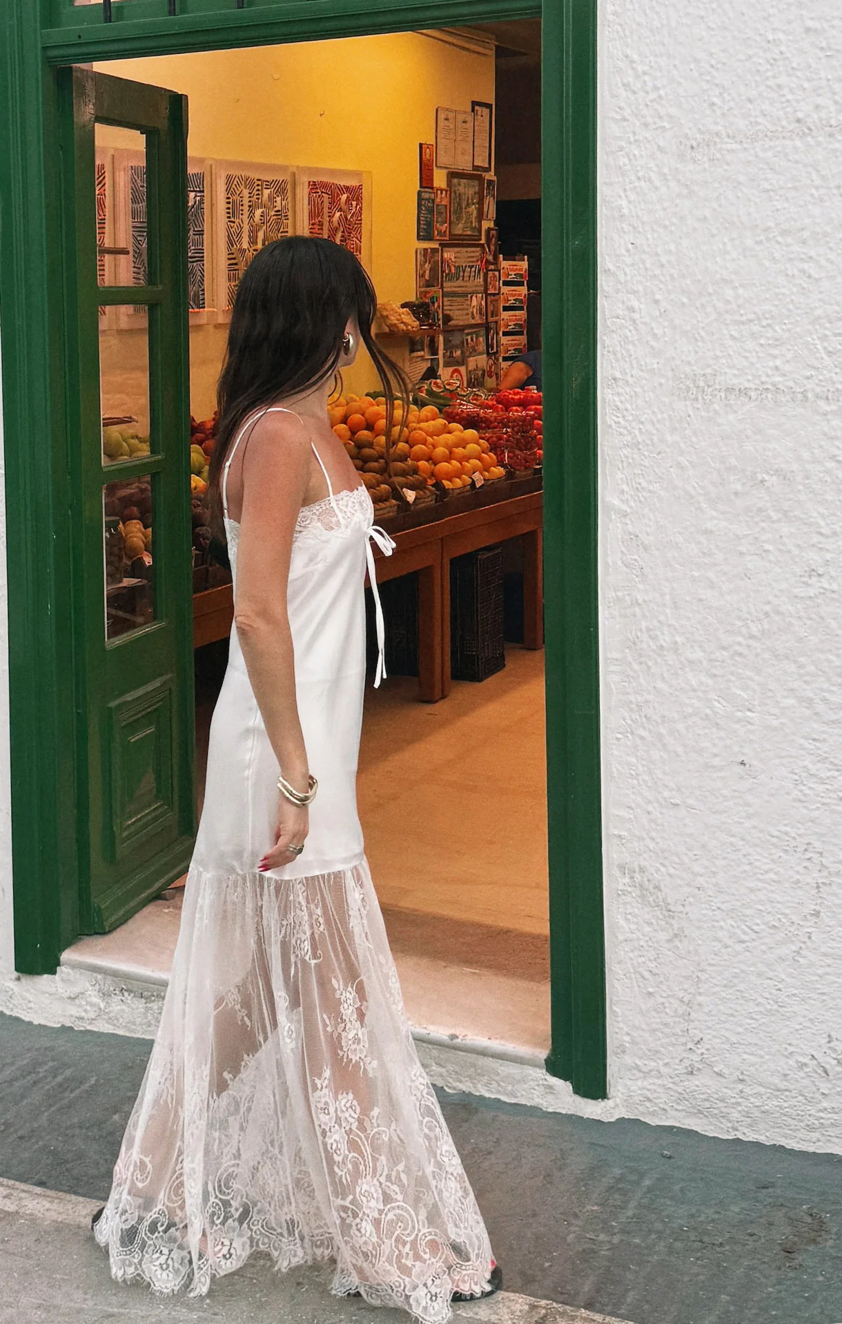 Celine Dress ~ Ivory Luxe Satin - Image 2