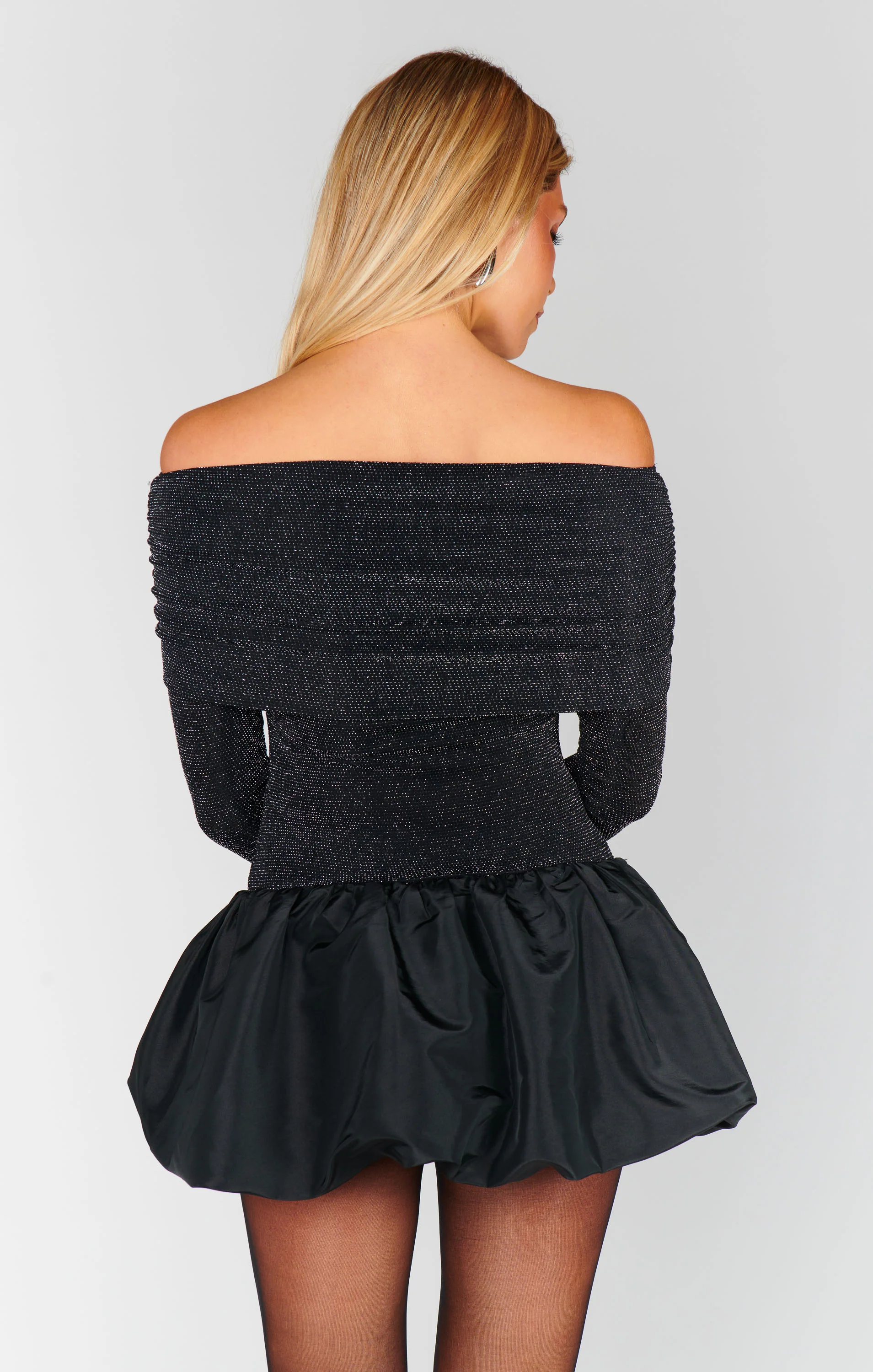 Charlize Mini Dress ~ Black Dancing Queen Shine - Image 3
