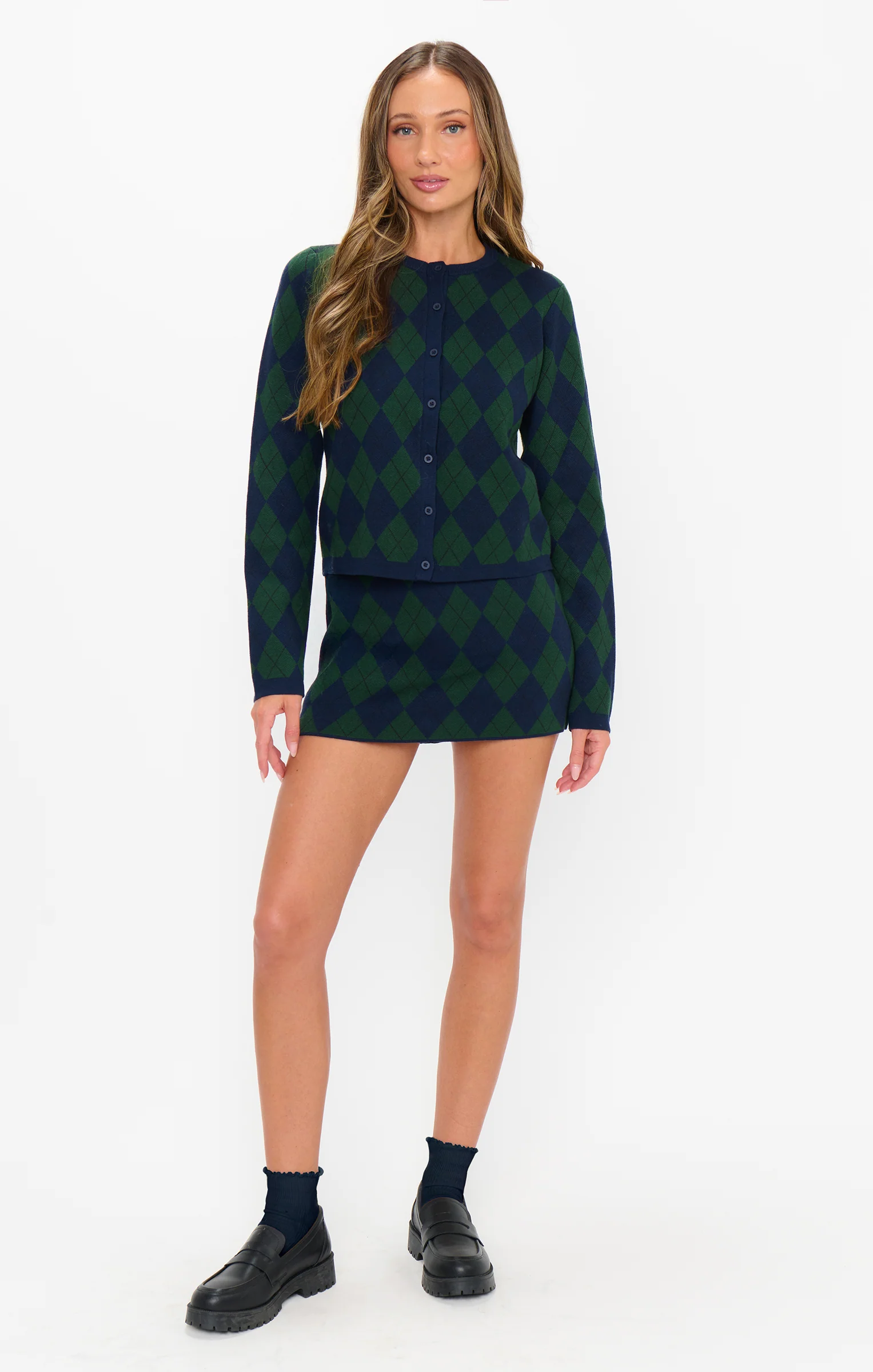 Cher Cardigan ~ Oxford Argyle Knit - Image 5
