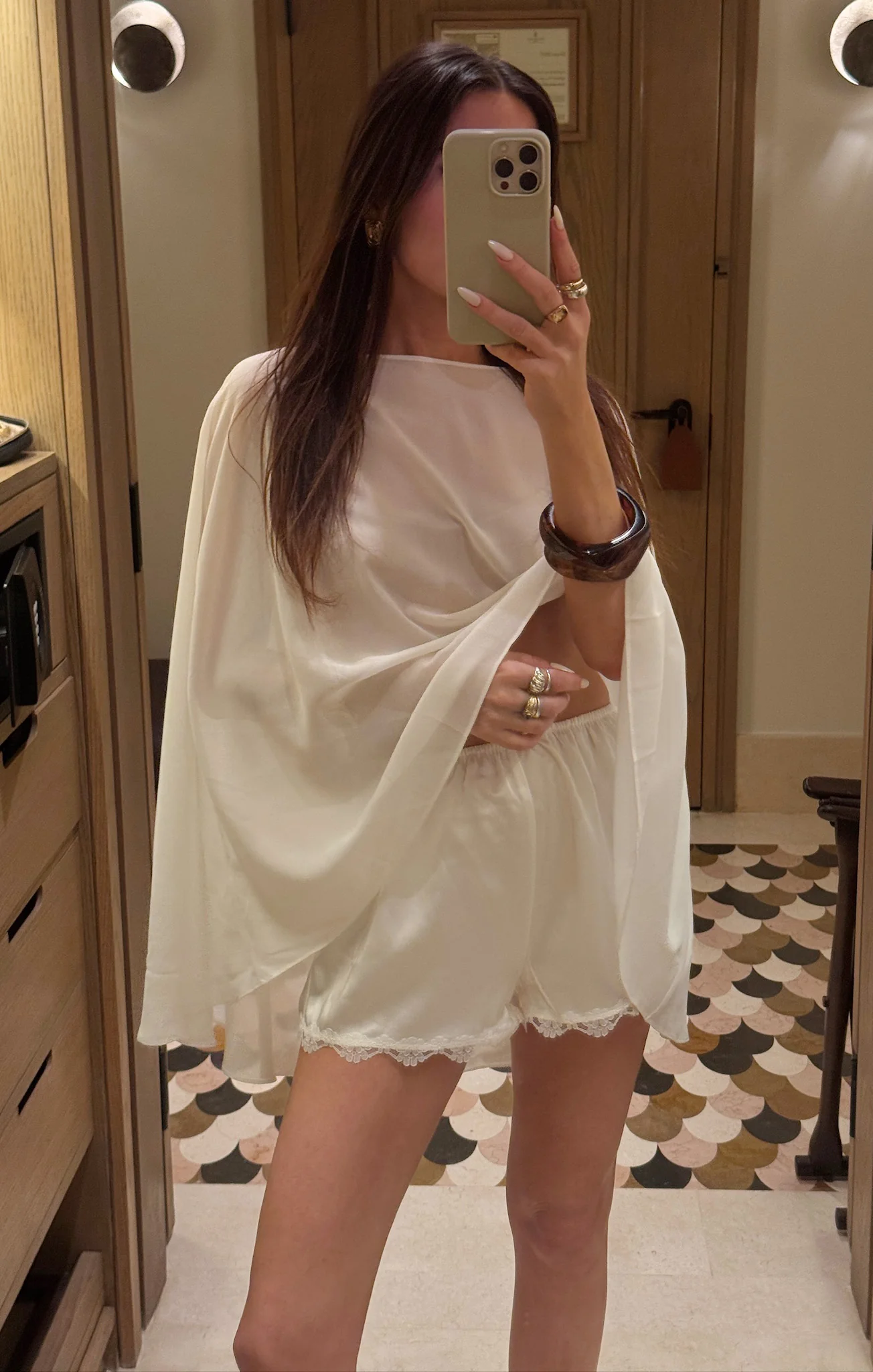 Cherish Cape ~ Wedding Cake Chiffon - Image 9