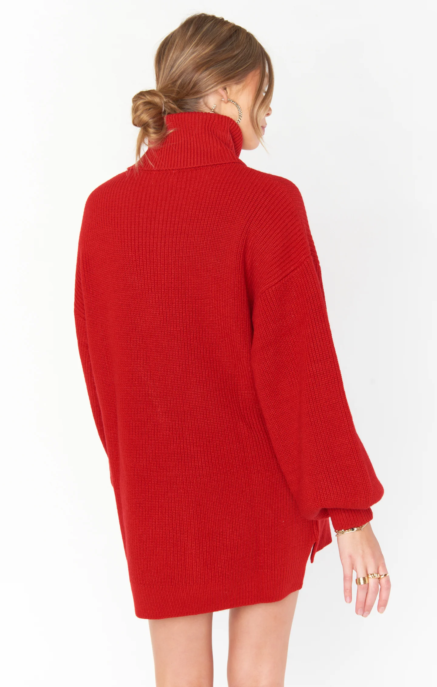 Chester Sweater Dress ~ Holly Red Knit - Image 8