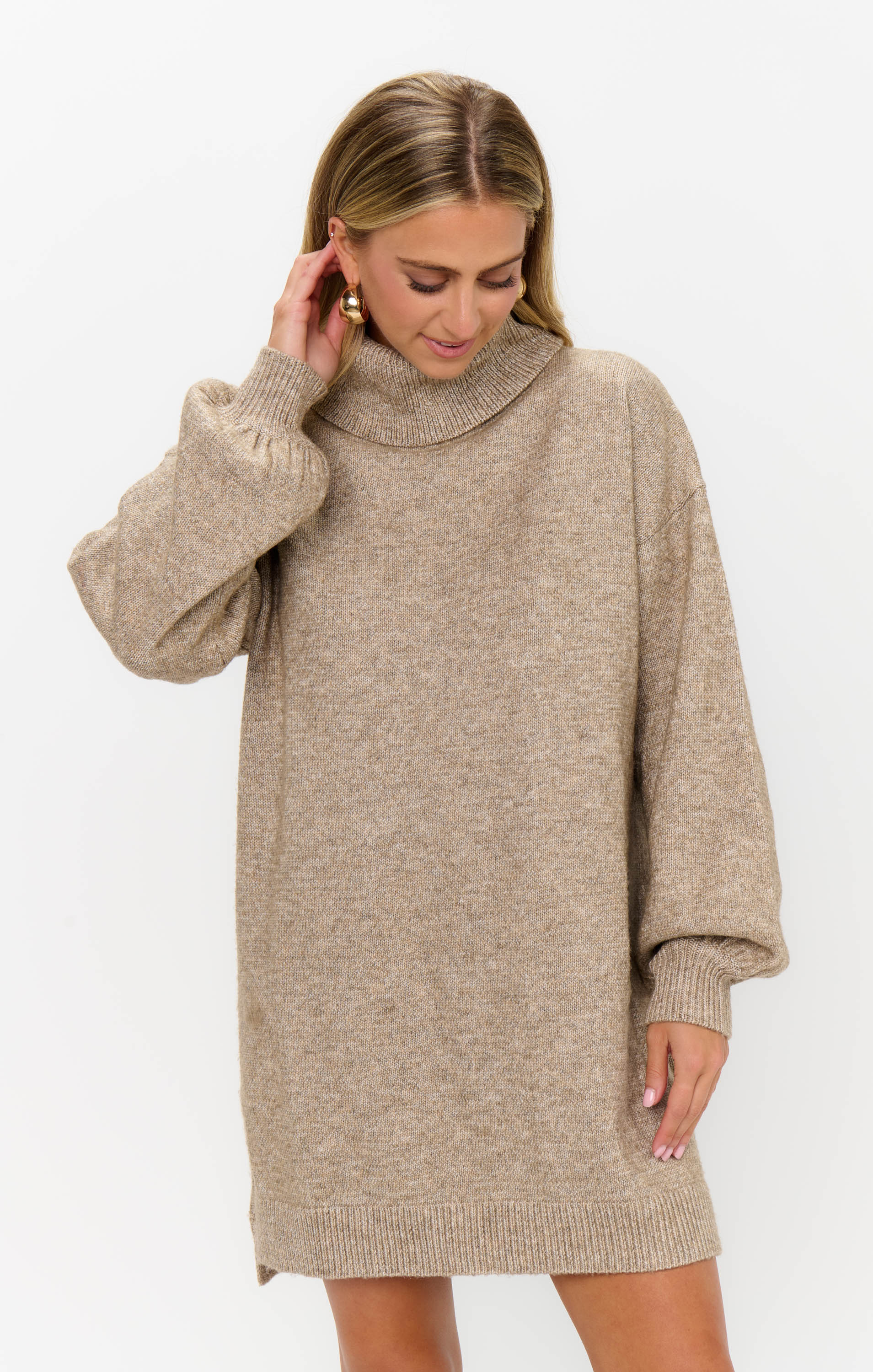 Chester Sweater Dress ~ Oatmeal Knit - Image 2