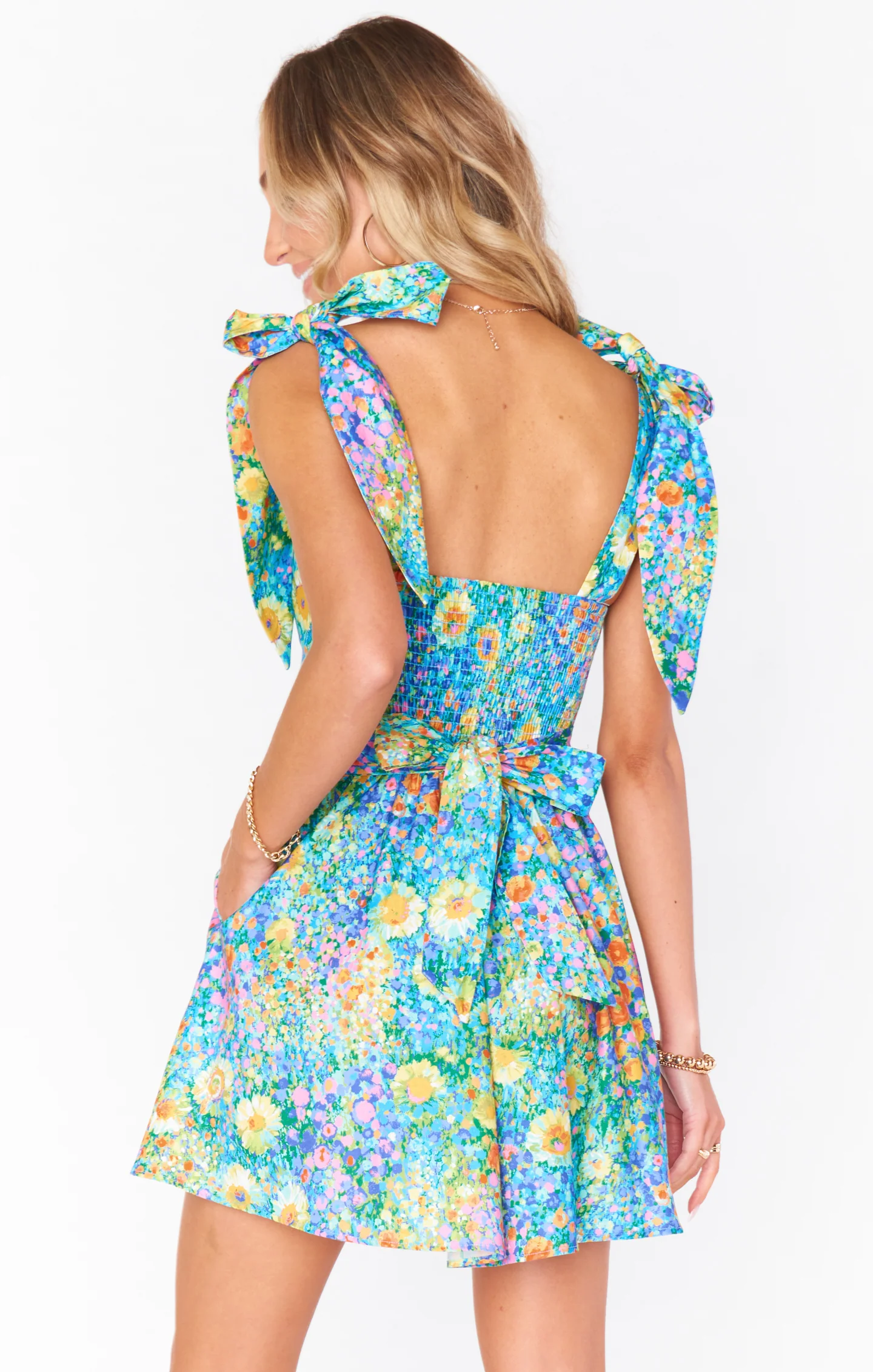 Claire Mini Dress ~ Painterly Petals - Image 7