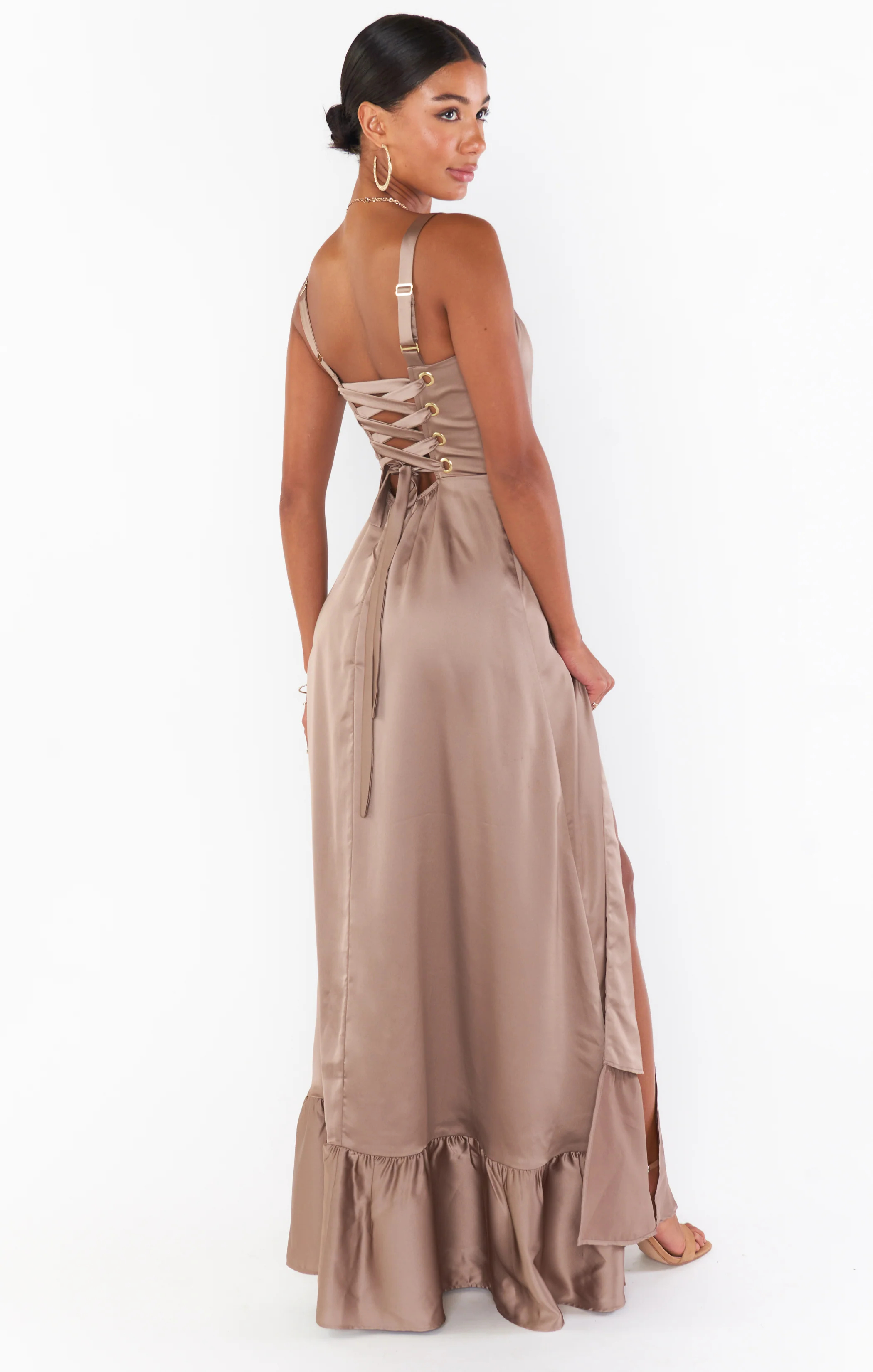 Clarissa Corset Dress ~ Dune Luxe Satin - Image 4