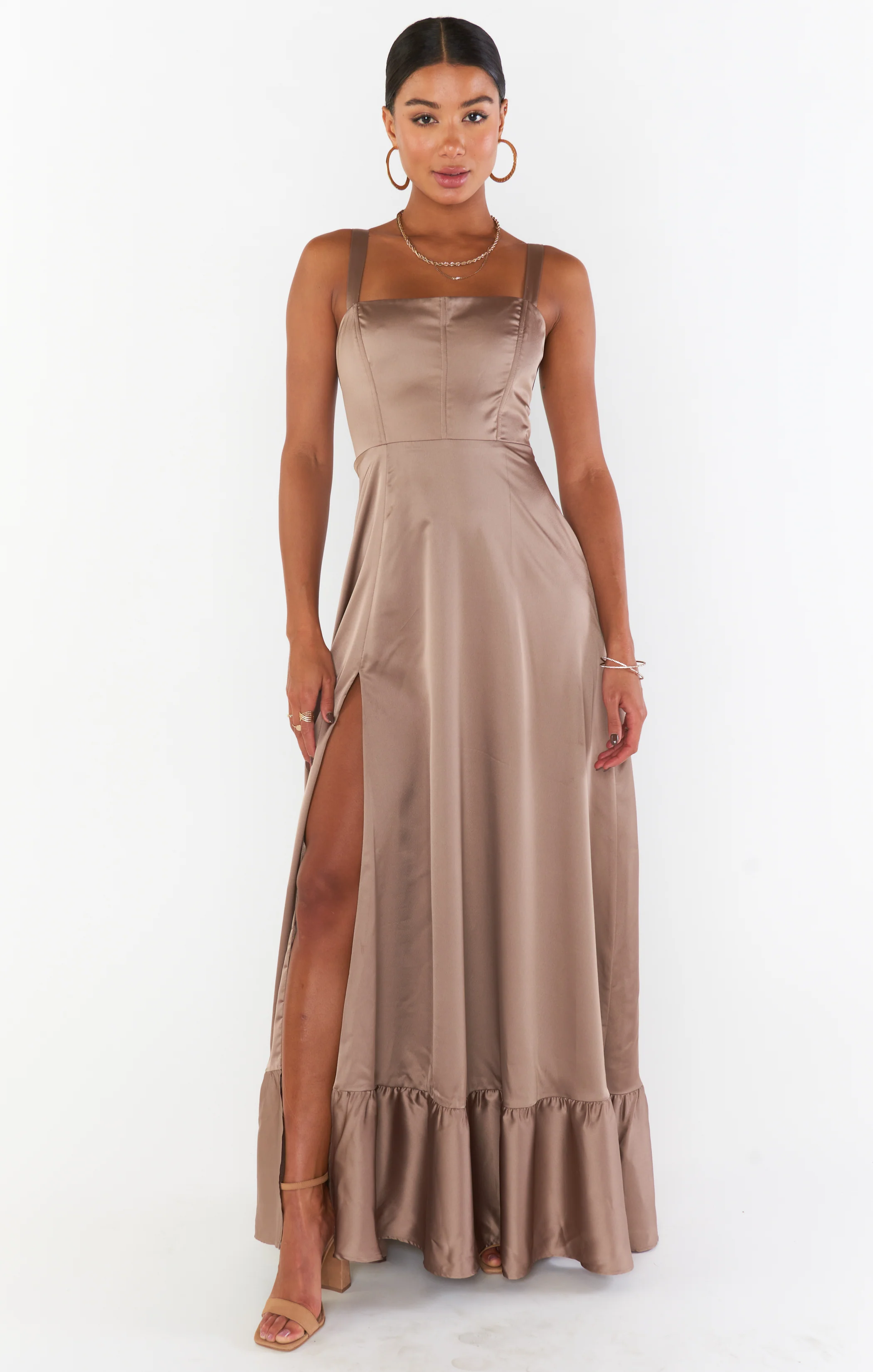 Clarissa Corset Dress ~ Dune Luxe Satin - Image 5