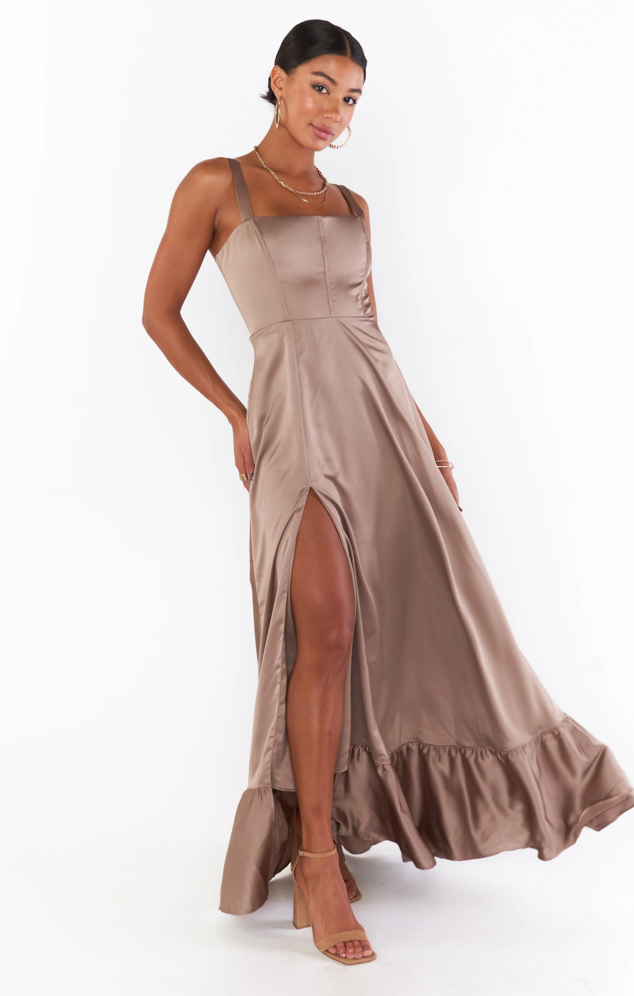 Clarissa Corset Dress ~ Dune Luxe Satin - Image 6