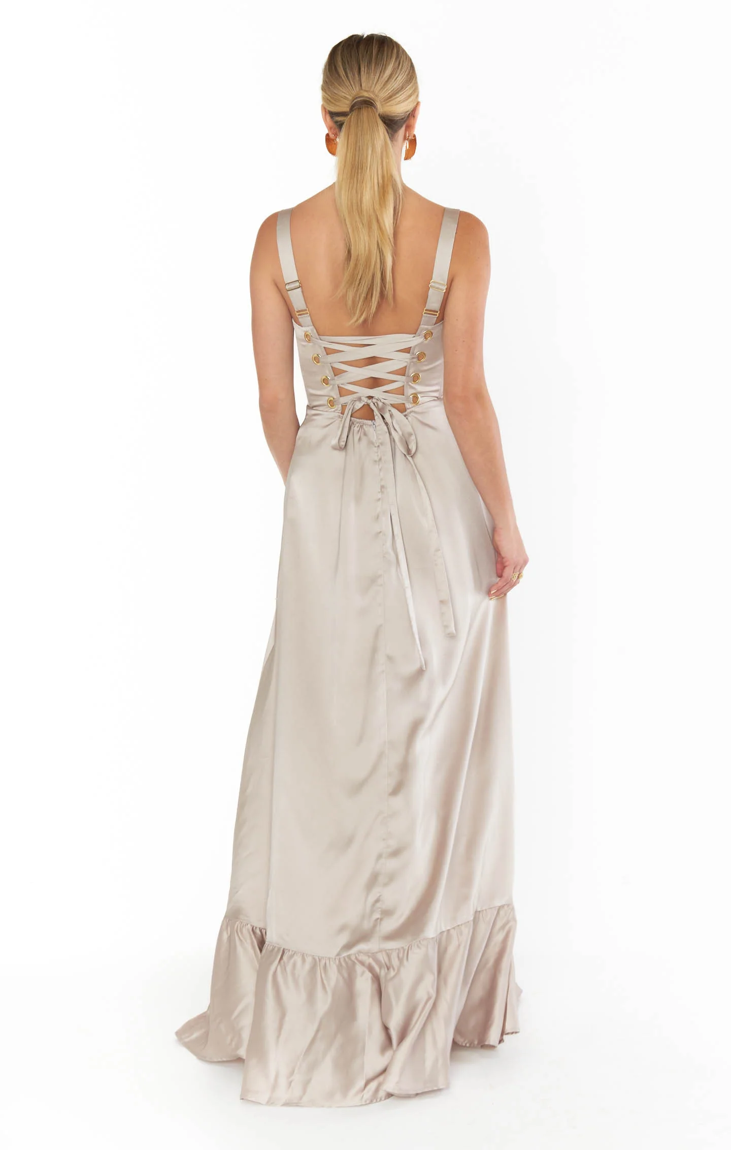 Clarissa Corset Dress ~ Show Me The Ring Luxe Satin - Image 2