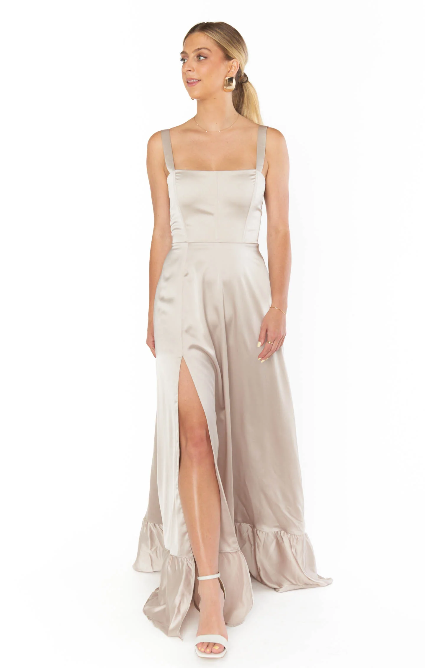 Clarissa Corset Dress ~ Show Me The Ring Luxe Satin - Image 3