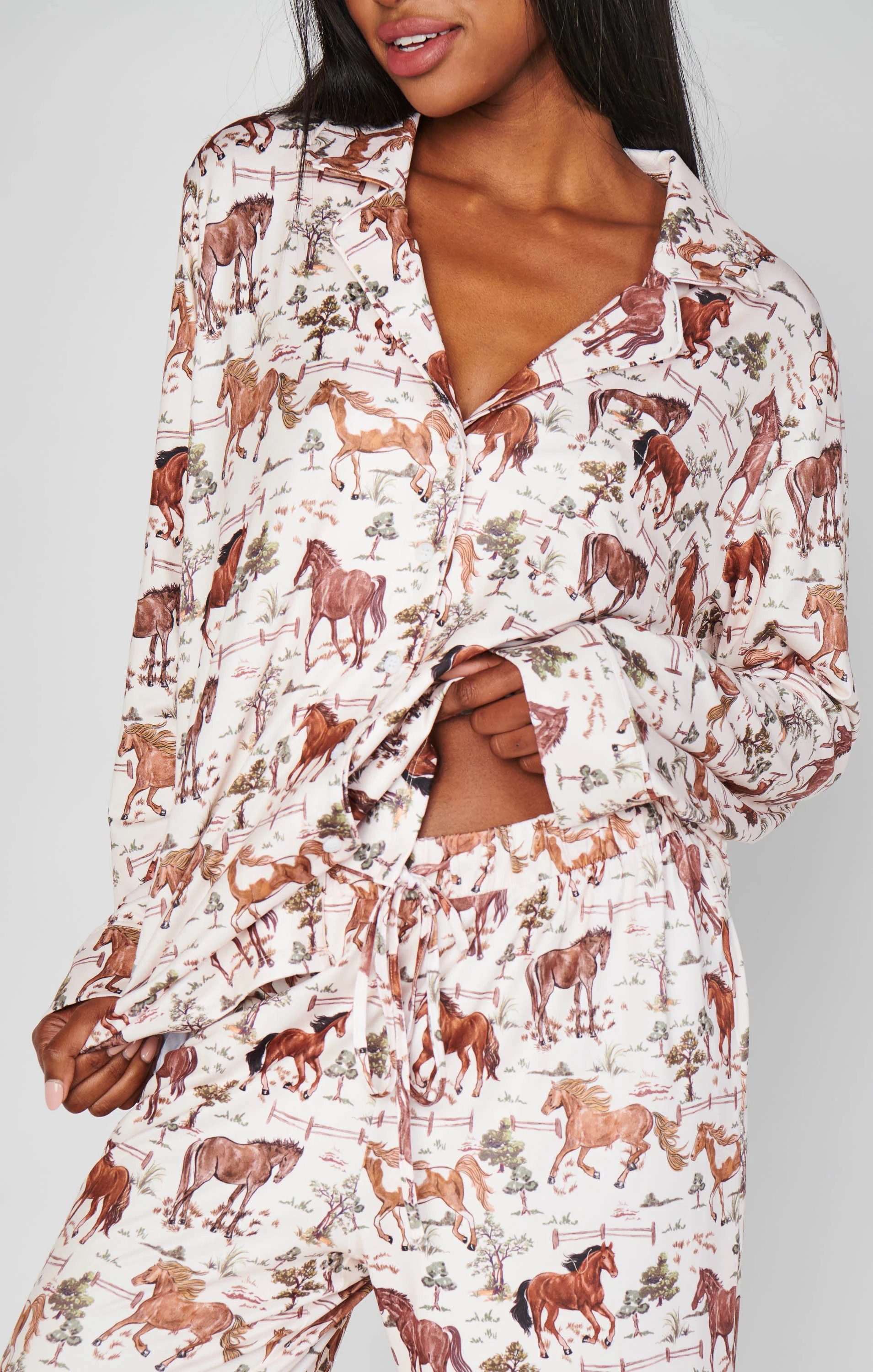 Classic PJ Set ~ Country Horses Jersey - Image 3