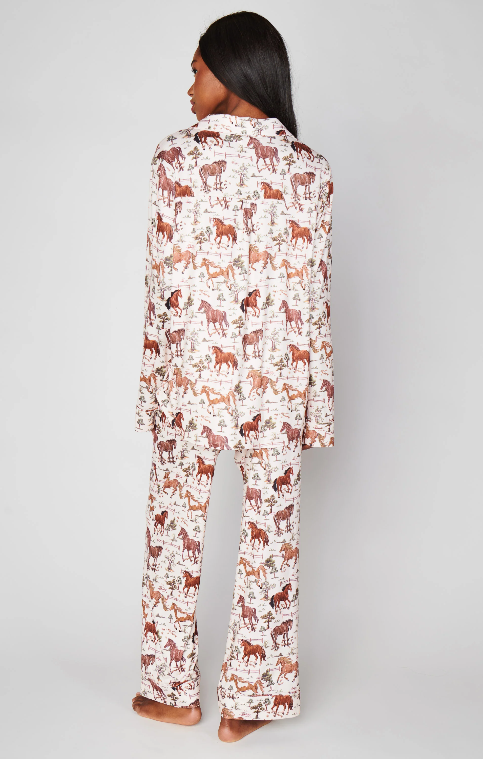 Classic PJ Set ~ Country Horses Jersey - Image 4