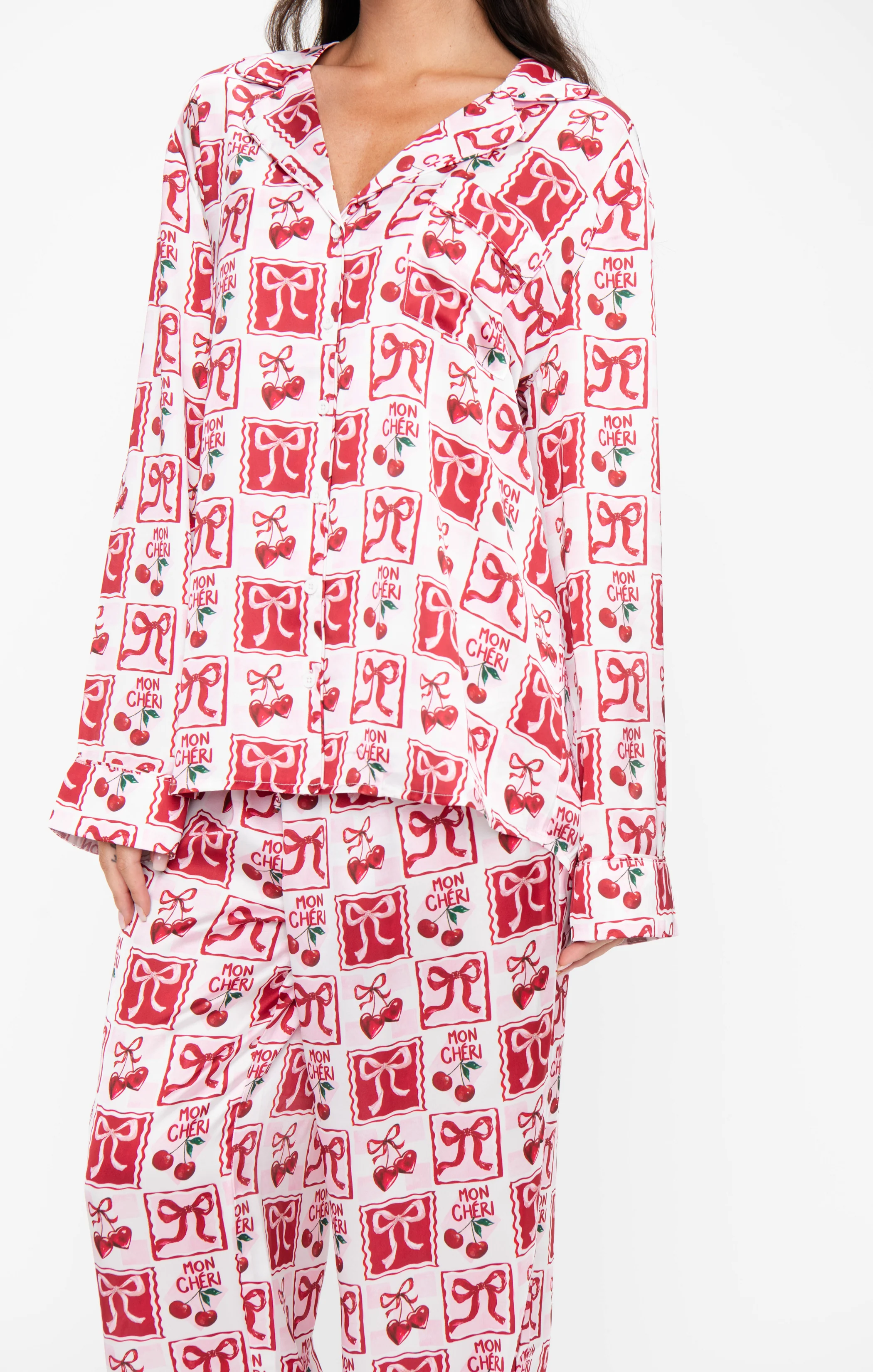 Classic PJ Set ~ Mon Cheri Silky - Image 2