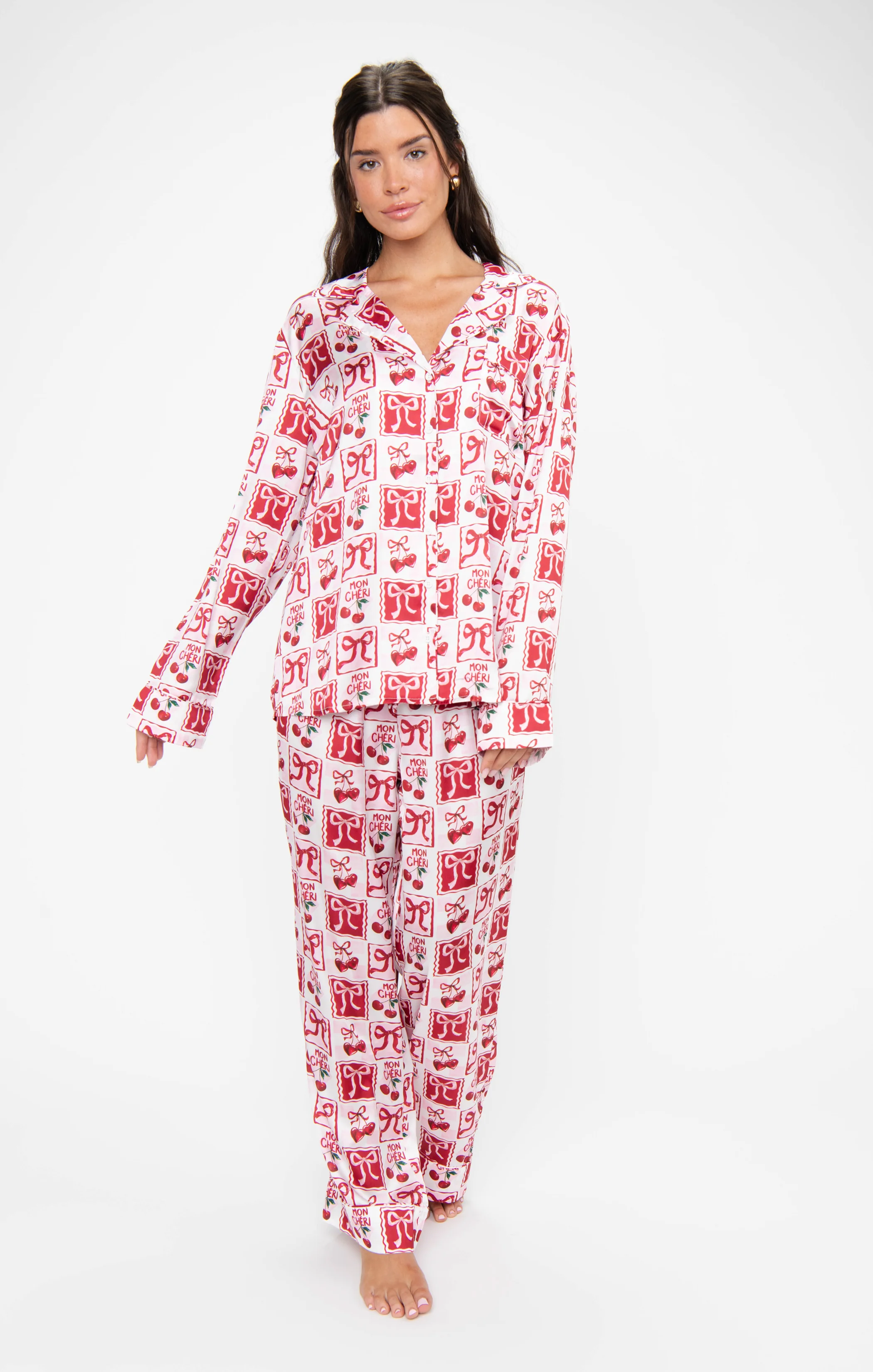 Classic PJ Set ~ Mon Cheri Silky - Image 3