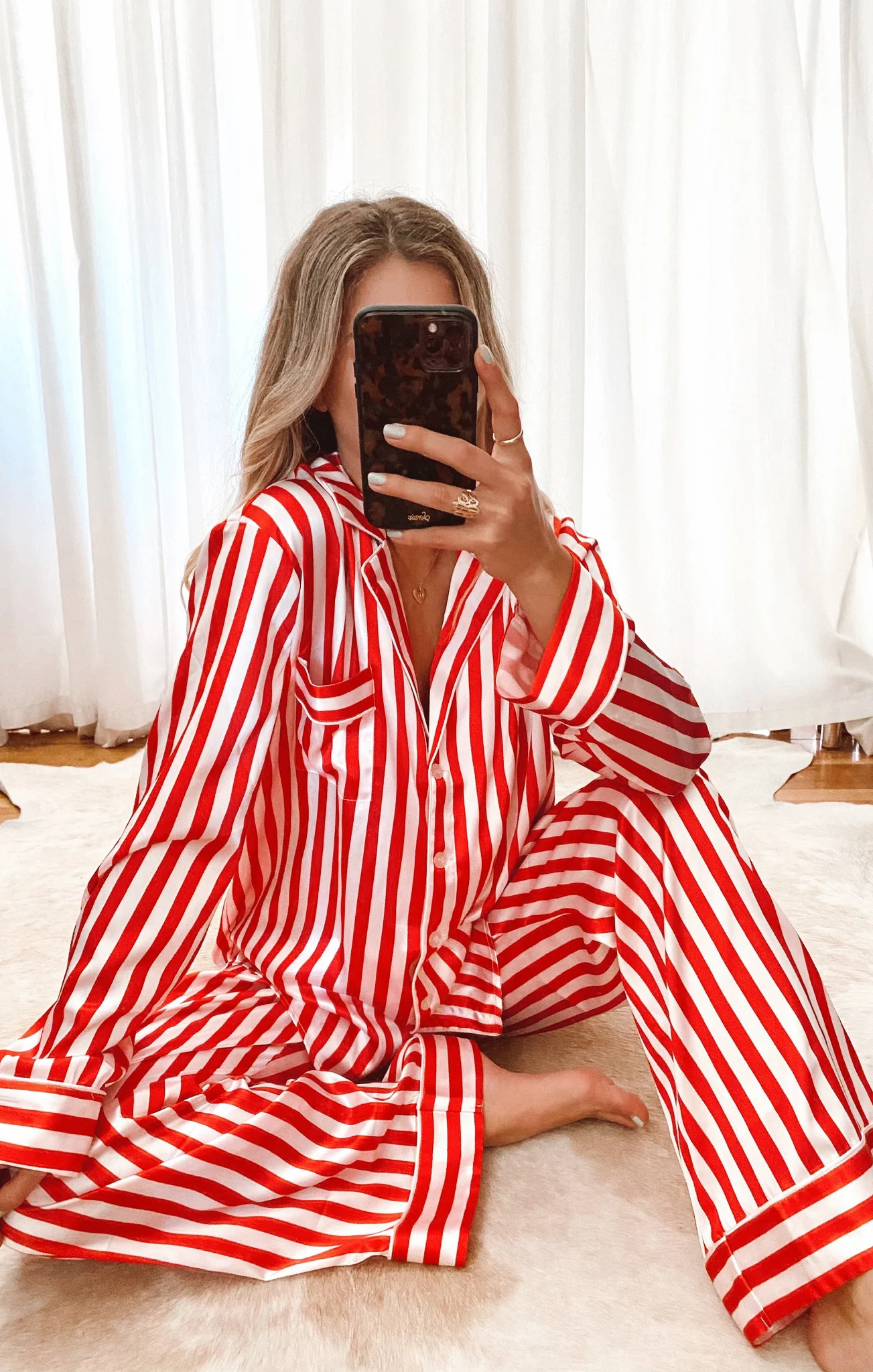 Classic PJ Set ~ Peppermint Stripe - Image 2