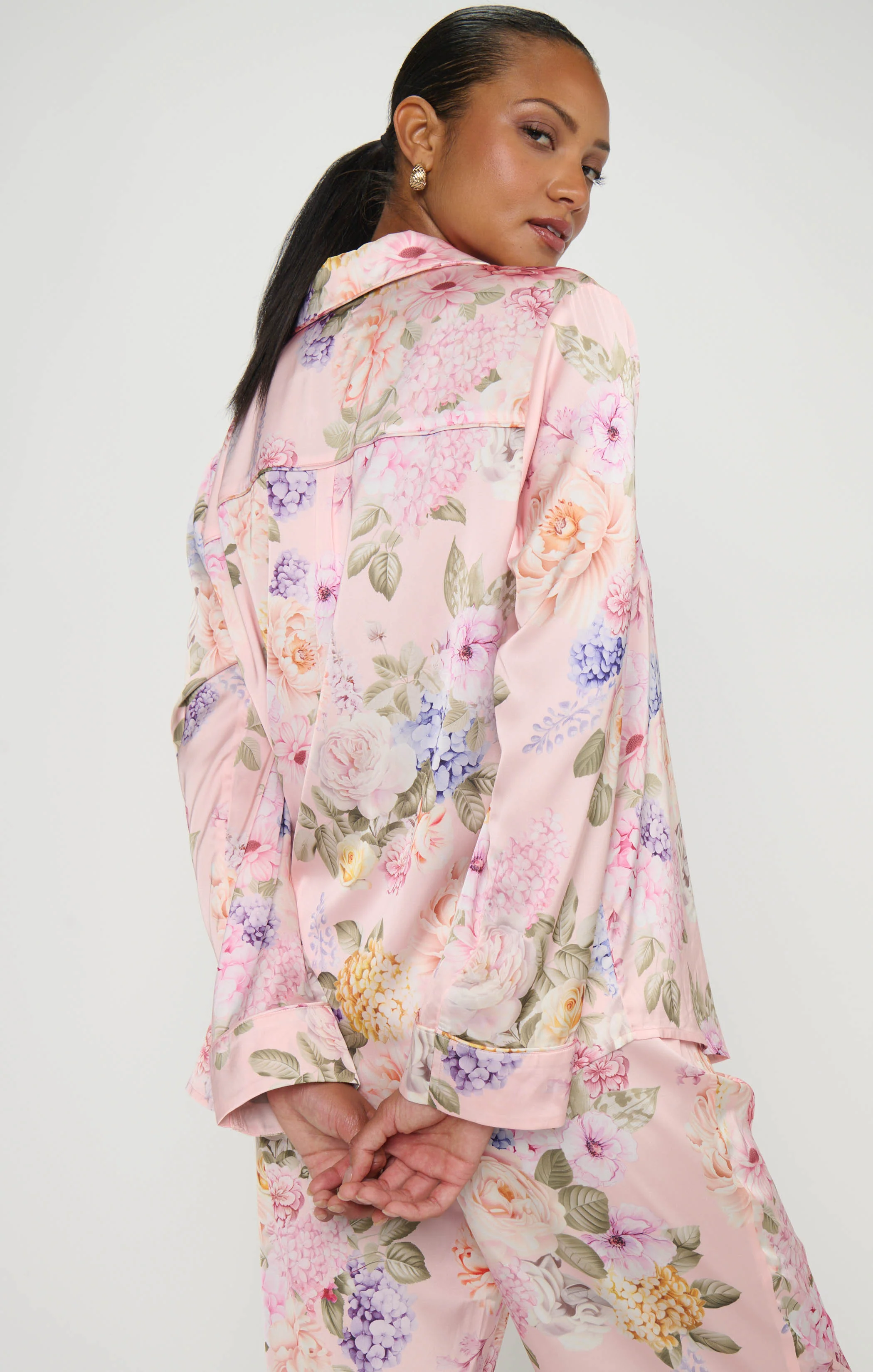 Classic PJ Set ~ Powder Pink Blooms - Image 5