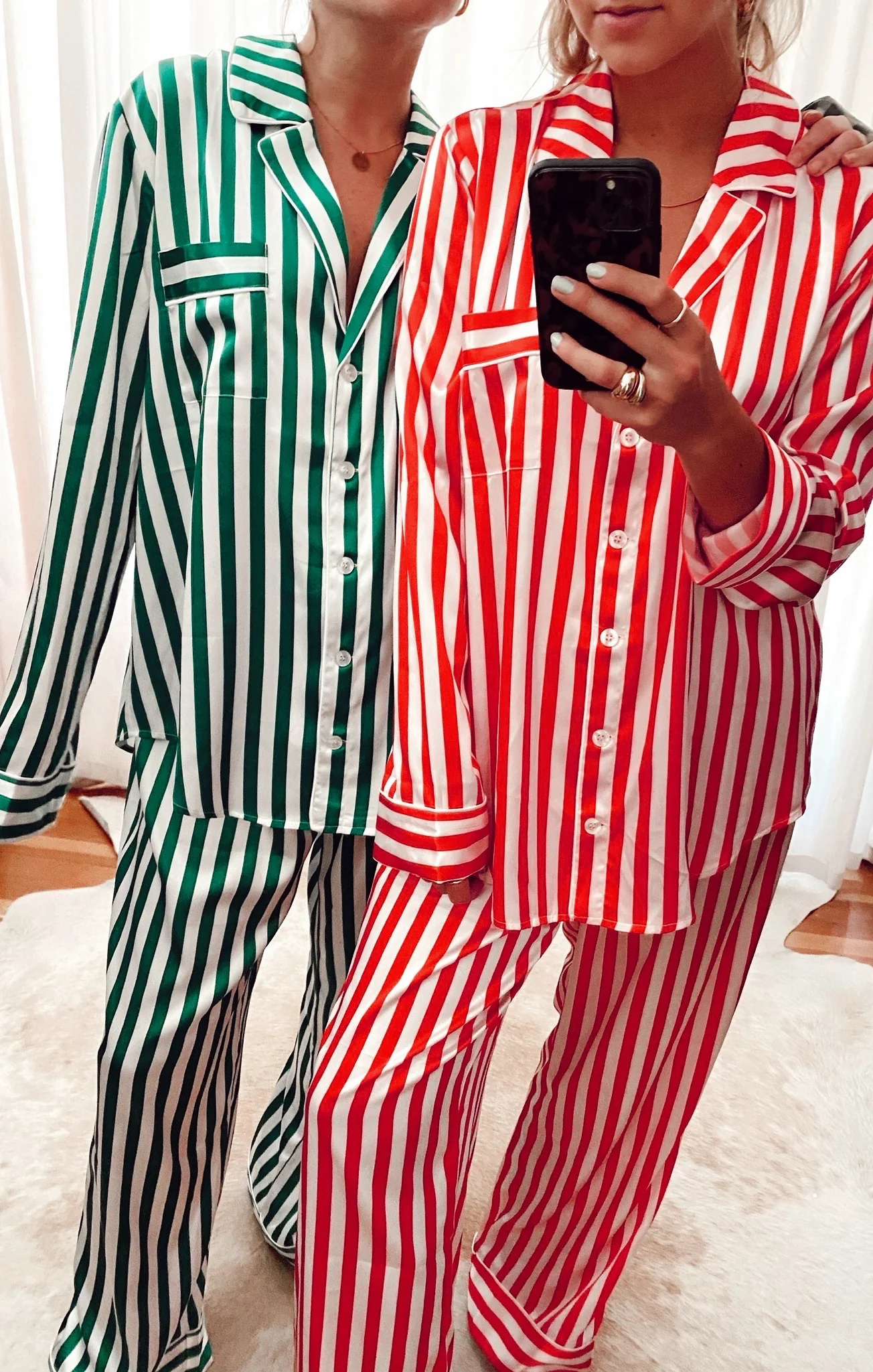 Classic PJ Set ~ Spearmint Stripe - Image 8