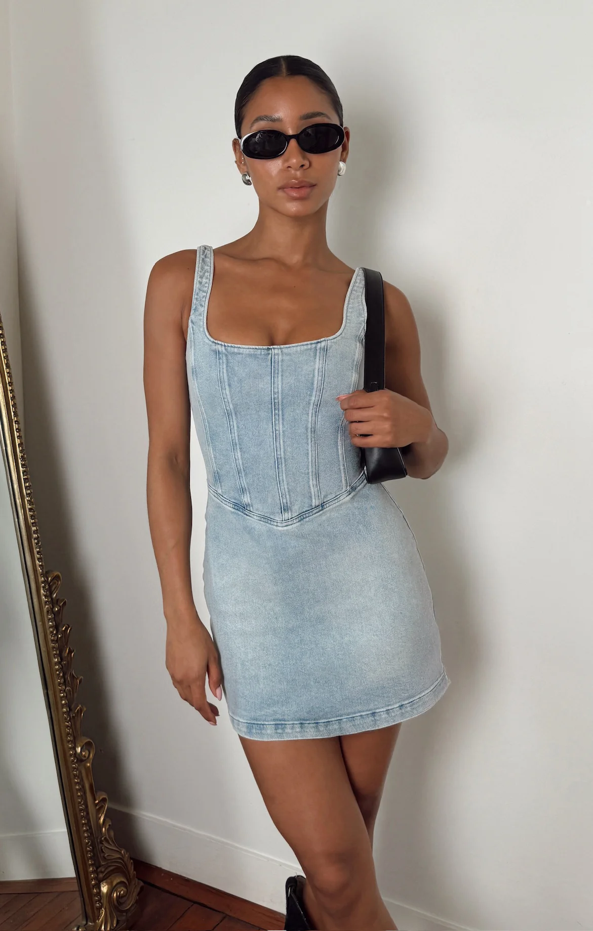 Corset Mini Dress ~ Misty Morning - Image 2