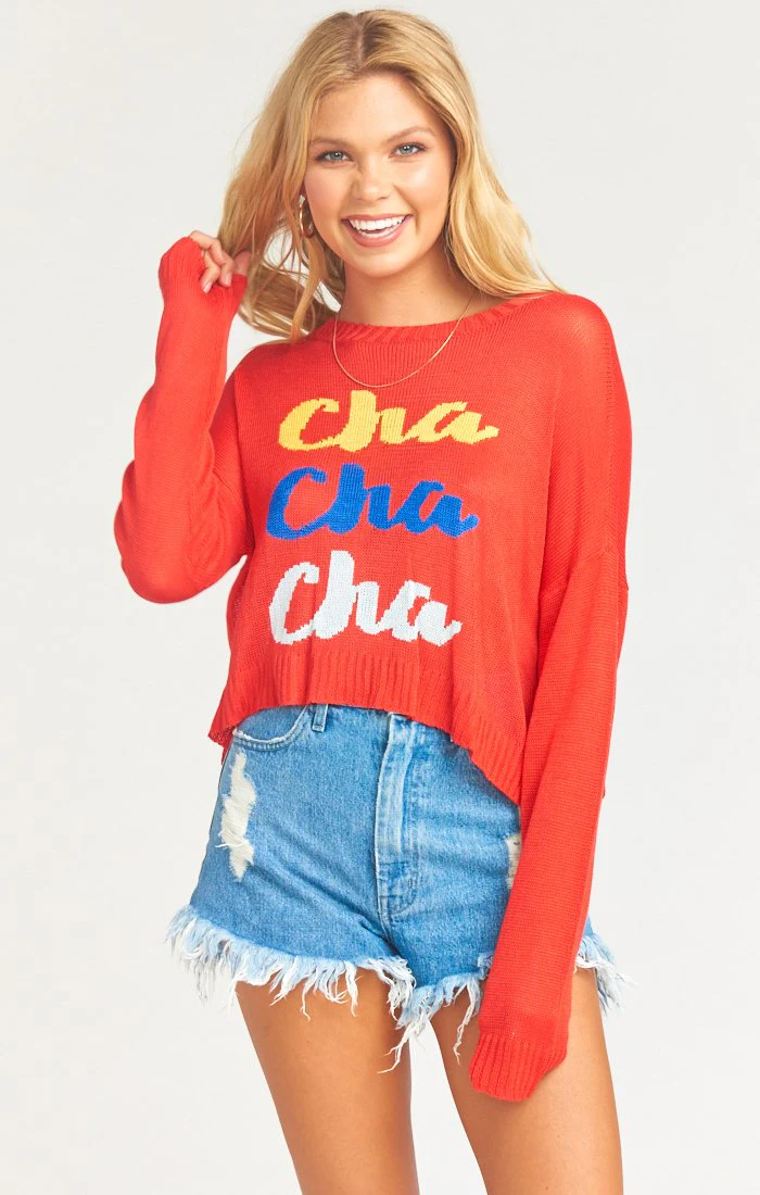 Cropped Varsity Sweater - Image 3