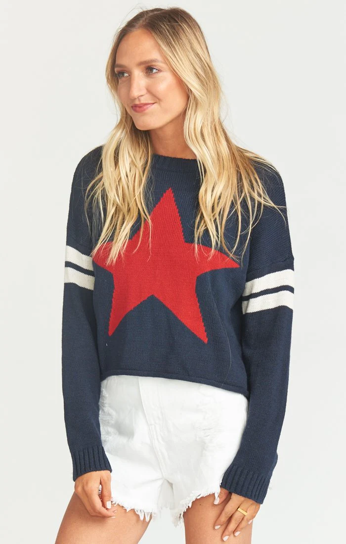 Cropped Varsity Sweater - Image 5