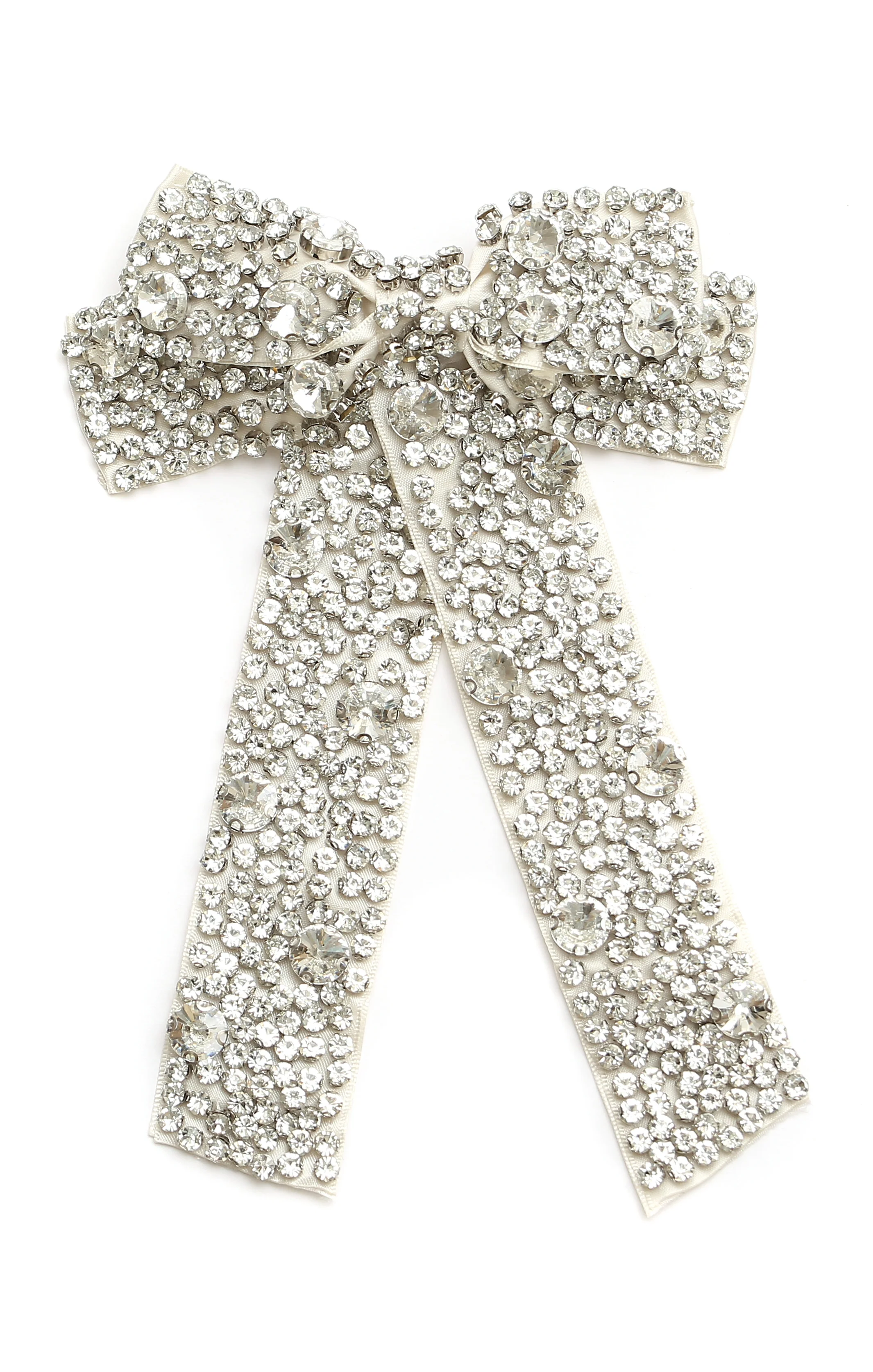 Crystal Hair Bow ~ Silver - Image 2