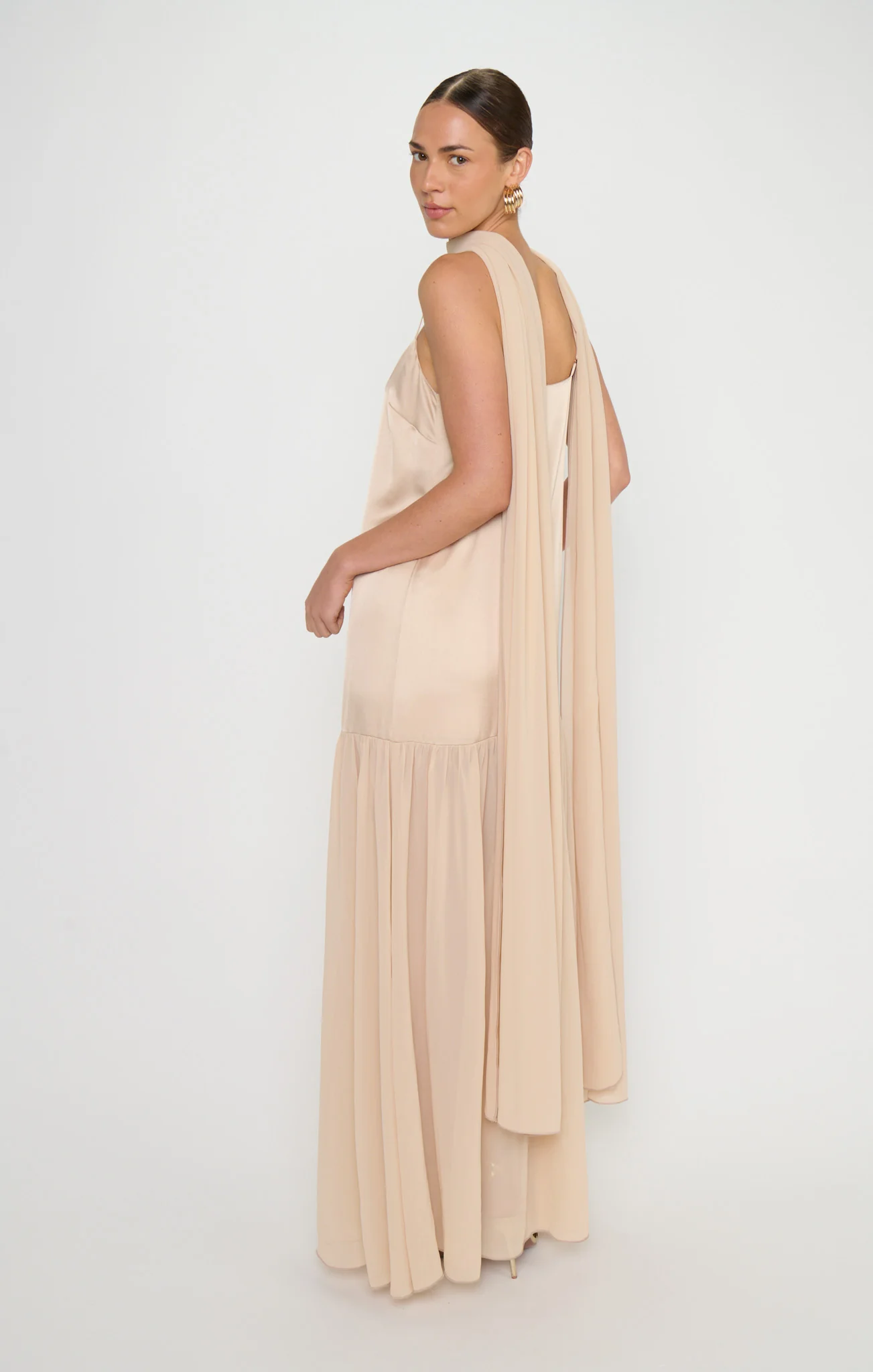Dalia Maxi Dress ~ Champagne Luxe Satin - Image 6