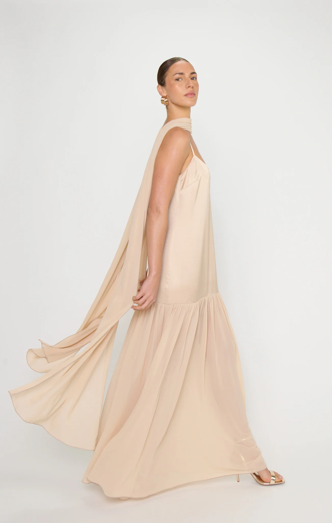 Dalia Maxi Dress ~ Champagne Luxe Satin - Image 7